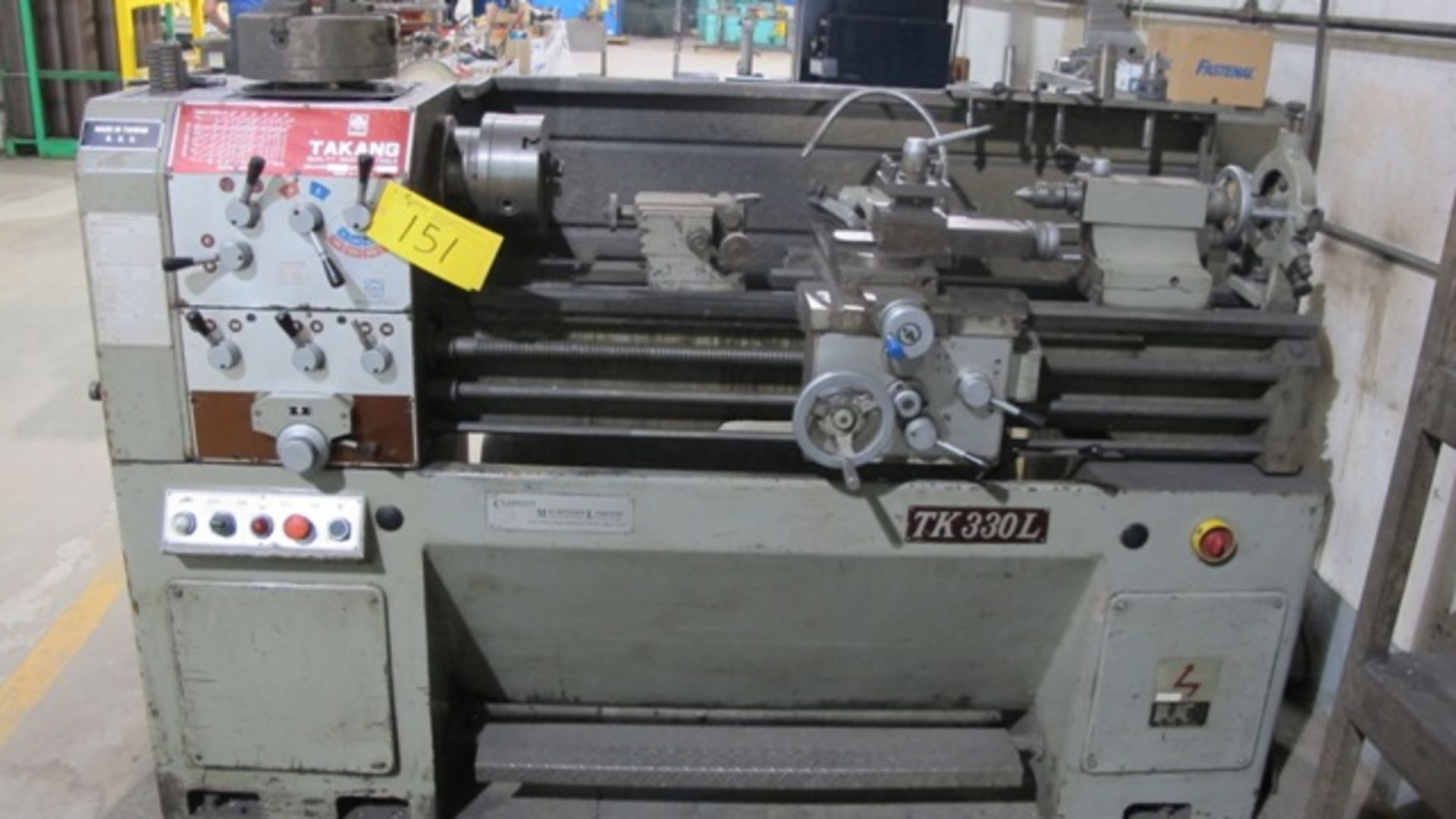 TAKANG TK330L LATHES, 3+4 JAW CHUCKS, TAILSTOCK, TOOL POST, QUICK CHANGE TOOL HOLDER, 14" SWING,