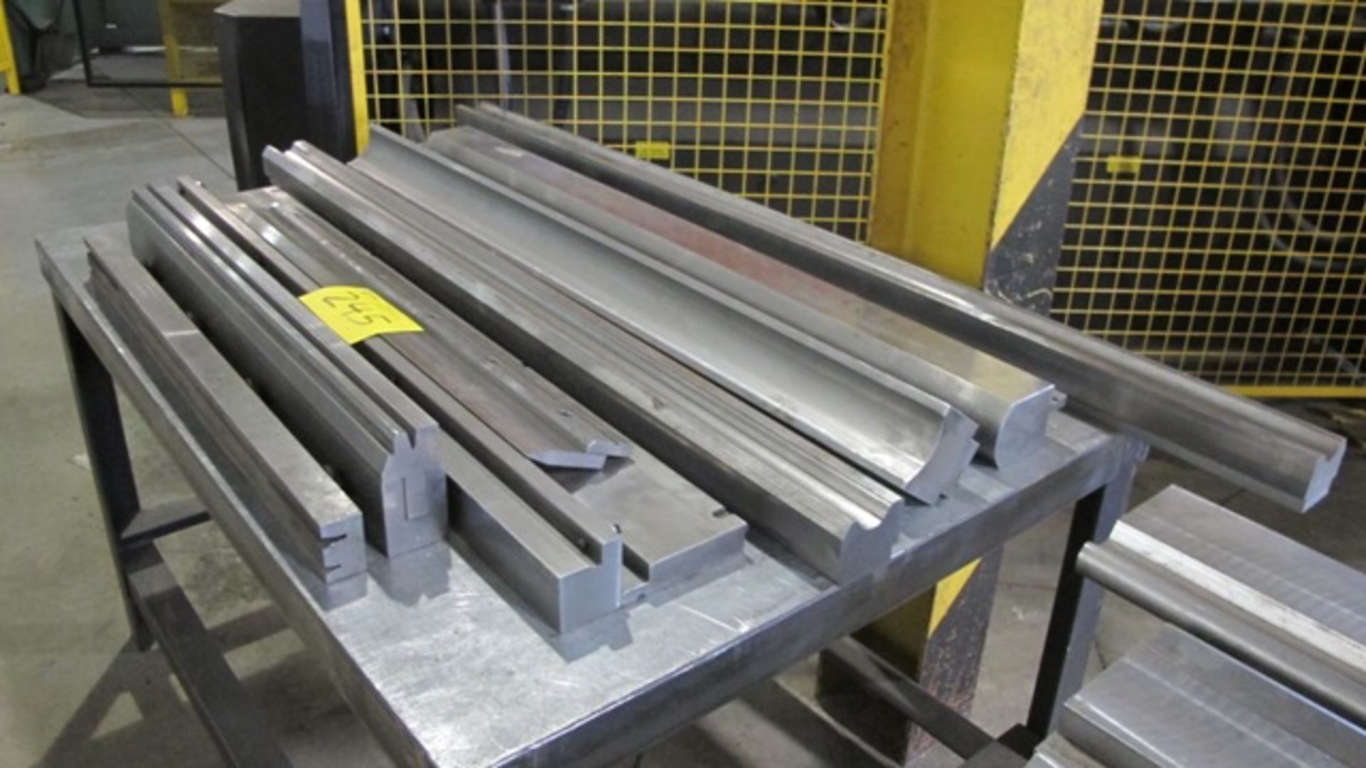 QUANTITY OF PRESS BRAKE DIES (UP TO 64"L) W/3 METAL TABLES - Image 2 of 4