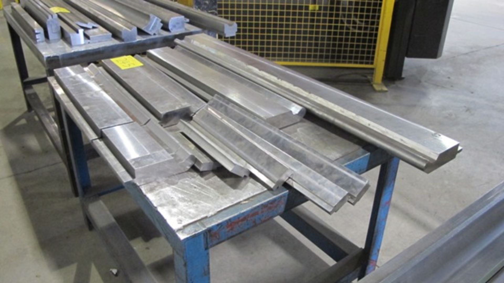 QUANTITY OF PRESS BRAKE DIES (UP TO 64"L) W/3 METAL TABLES - Image 3 of 4