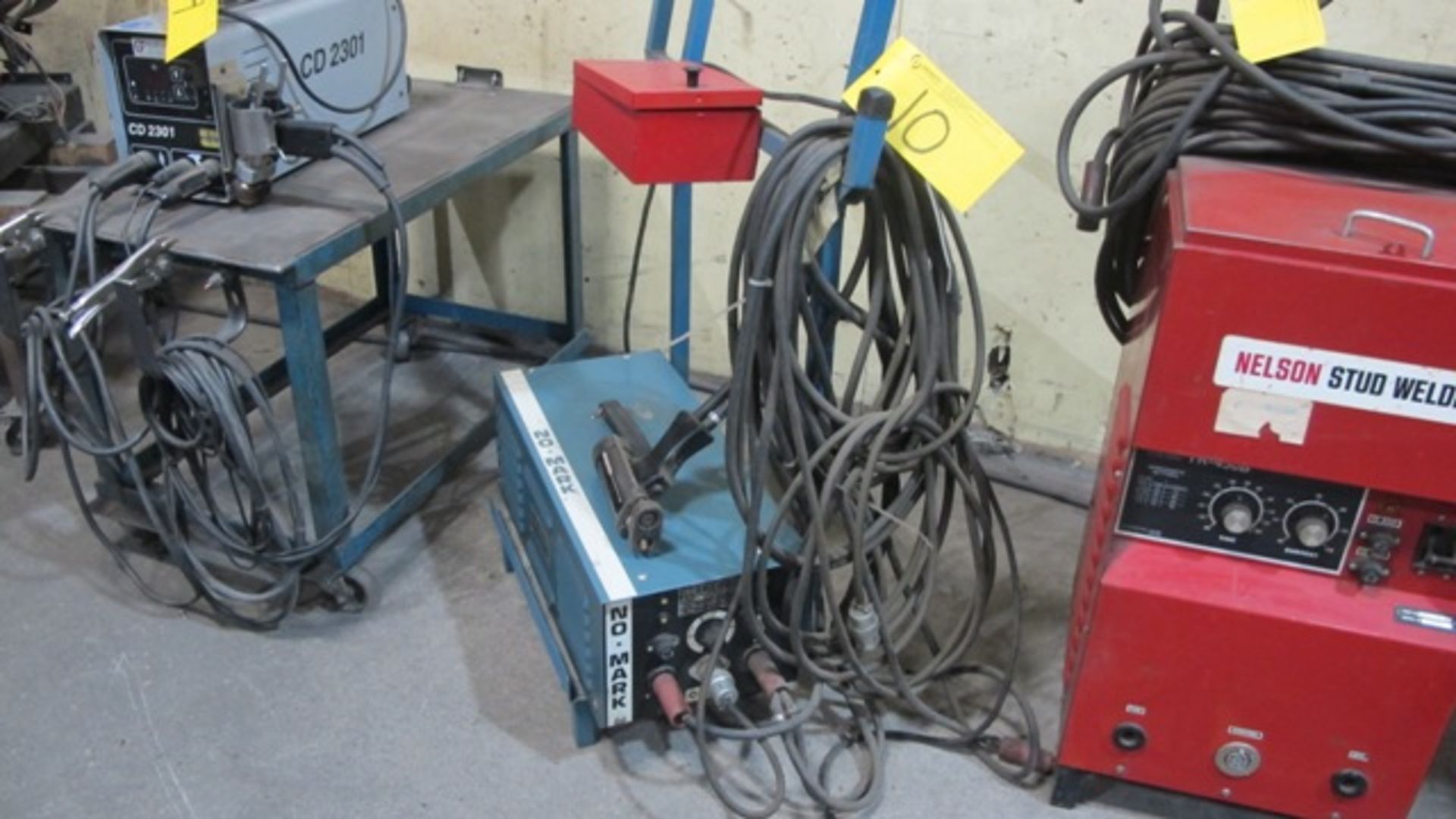 KSM FASTENING SYSTEMS NO-MARK STUD WELDER ON CART W/CABLES