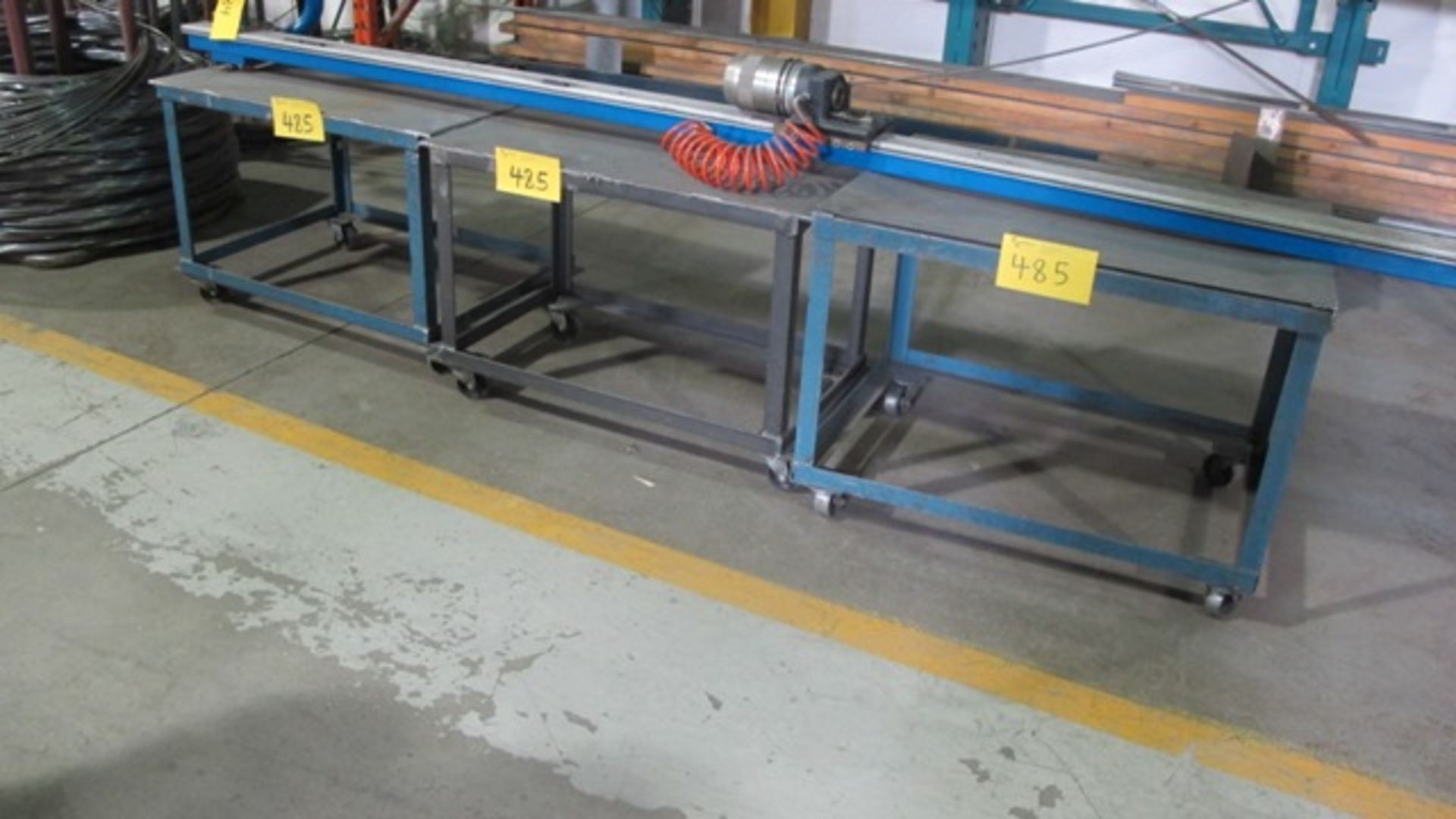 9 METAL TABLES/CARTS IN AREA - Image 2 of 2