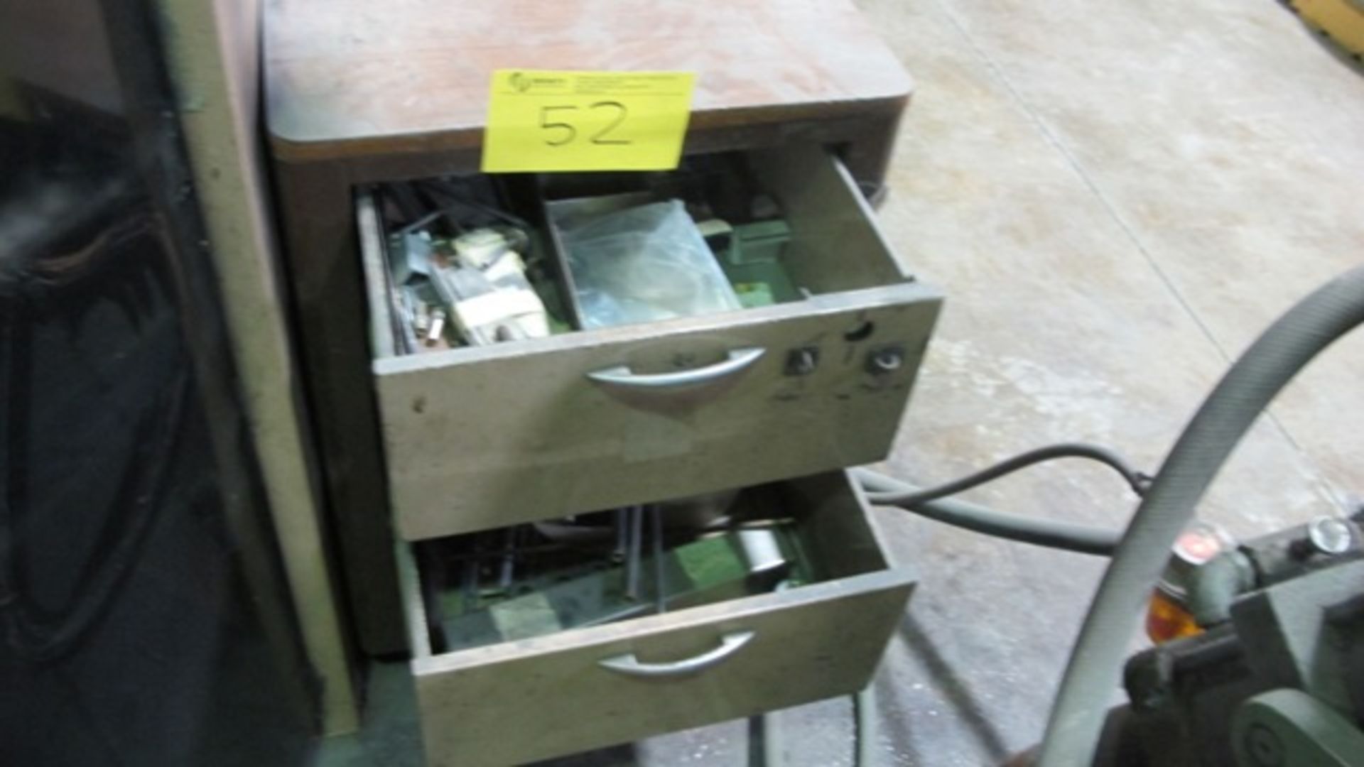 SPOT WELDER SUPPLIES W/2 DOOR METAL CABINET AND SMALL CABINET - Image 2 of 8