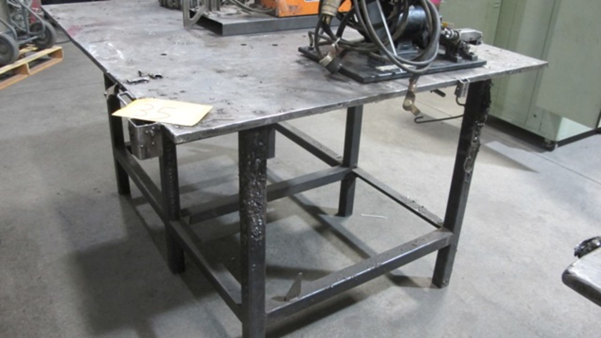 STEEL WELDING TABLE, 48" X 60", 3/8" PLATE TOP