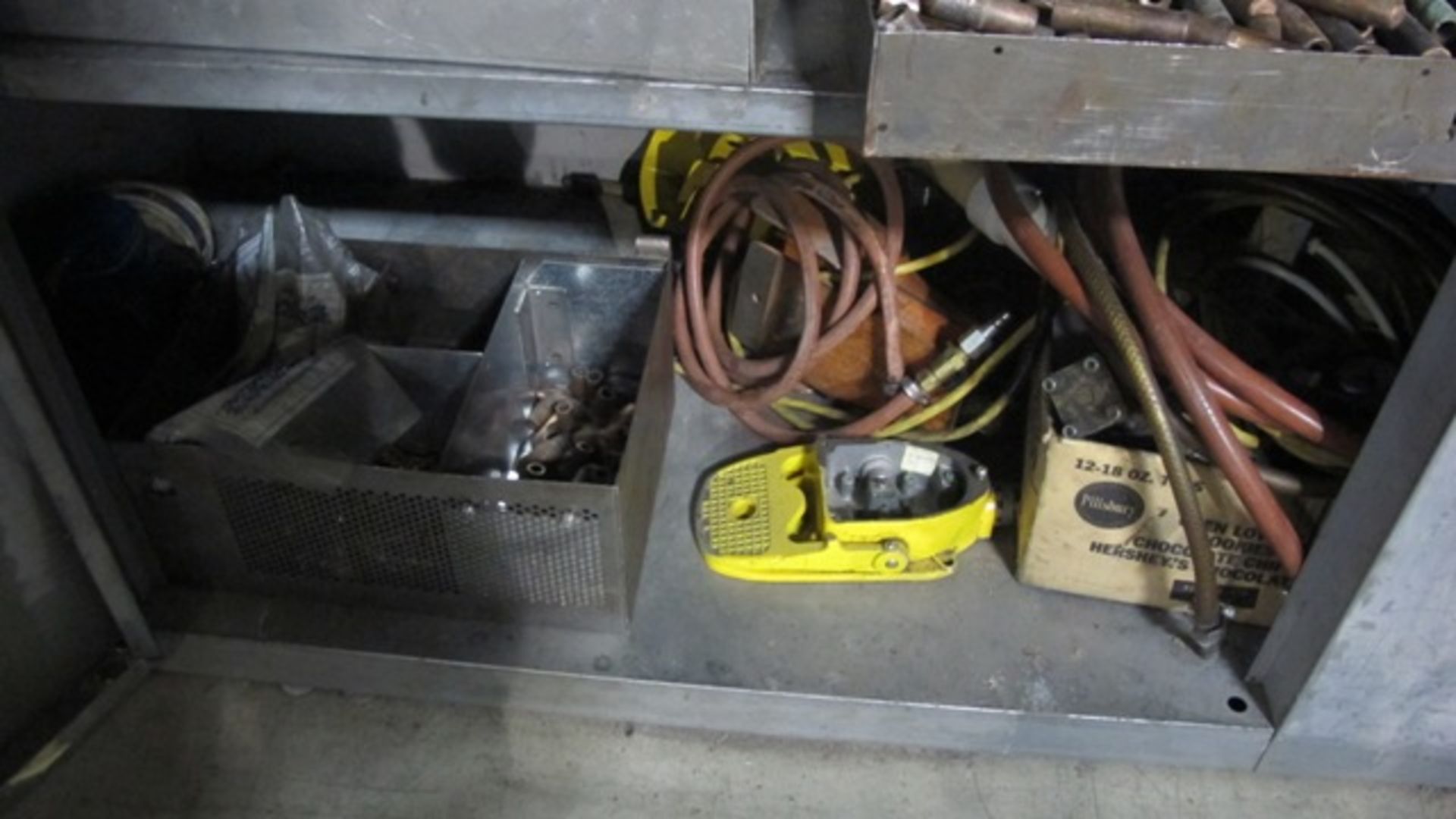 SPOT WELDER SUPPLIES W/2 DOOR METAL CABINET - Image 5 of 5