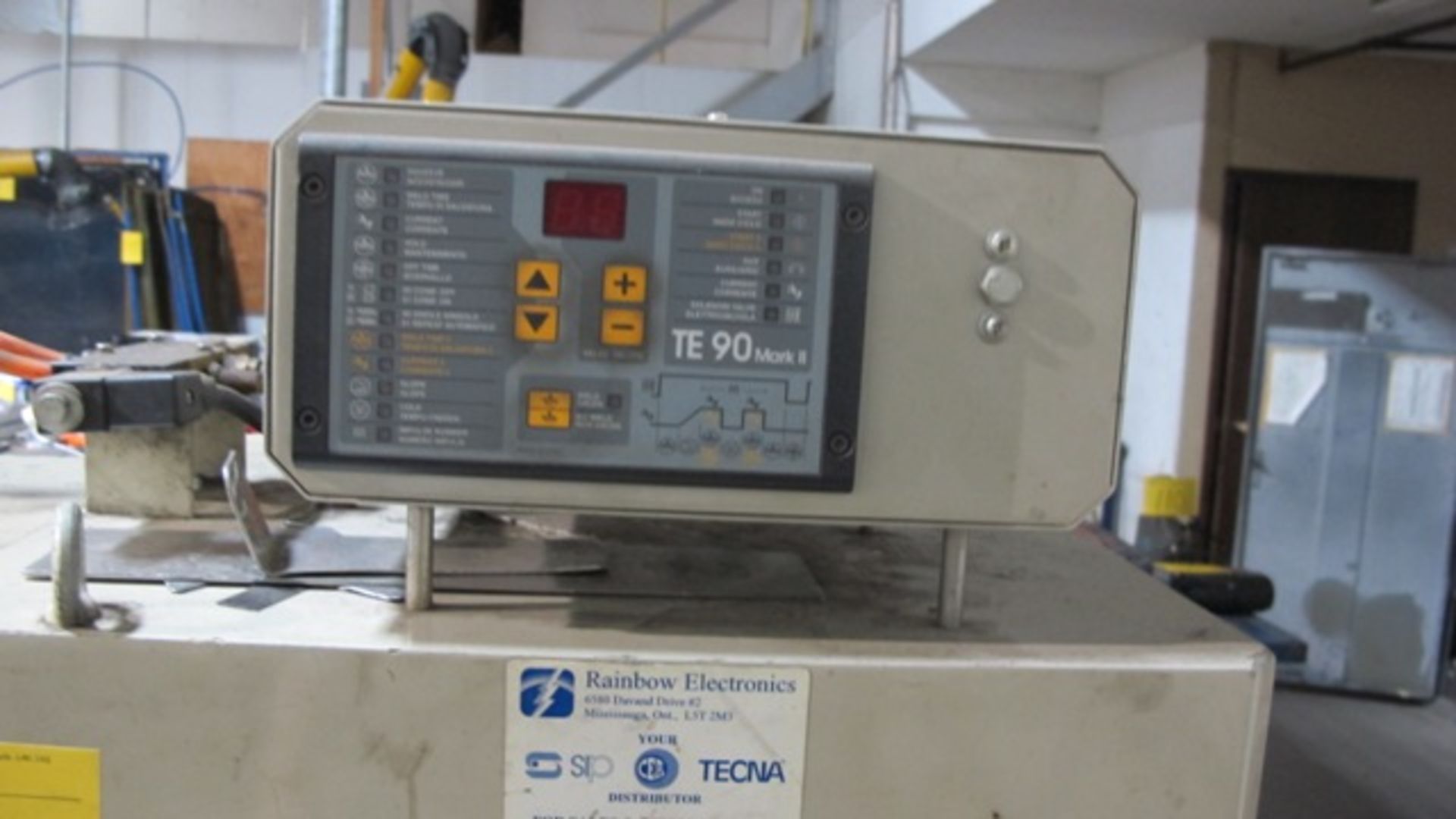 RAINBOW ELECTRONICS RE-50 SPOT WELDER, 50 KVA, TE90 MARK II CONTROL, S/N 10011119 - Image 3 of 3