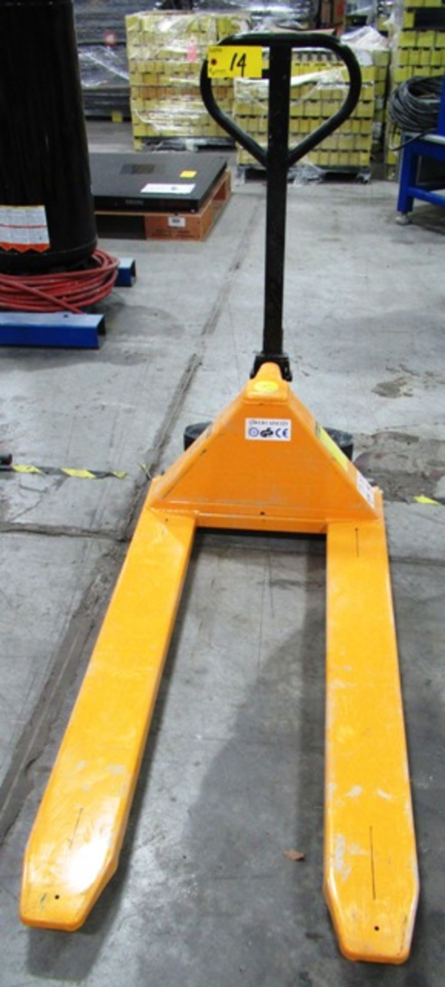 ULINE MODEL 1785 SCISSORLIFT PALLET TRUCK, 2200 LBS CAP.