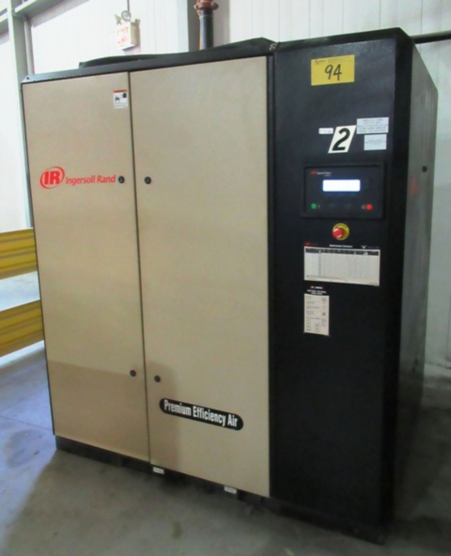 INGESOLL RAND MODEL IRN-100M-CC ROTARY SCREW AIR COMPRESSOR, DELAYED DELIVERY JULY 26TH