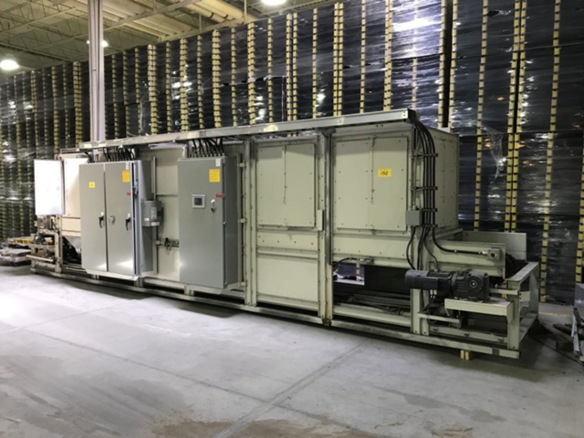 INE 48' X 30' LONG FLOW THROUGH CURING OVEN, 3/60/600 VOLTS, 29.5 HP, 10KW LANGES + MOTOR, ENCLOSURE - Image 2 of 2