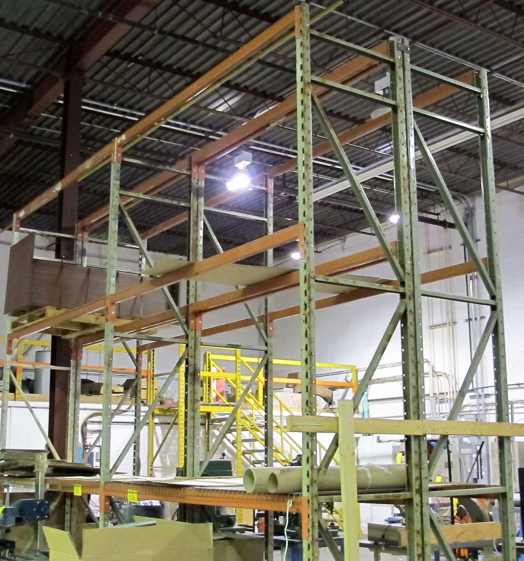 SECTIONS OF APPROX. 9'L X 13'H X 32"D PALLET RACKING W/ APPROX. (188) CROSSBEAMS - Image 5 of 5