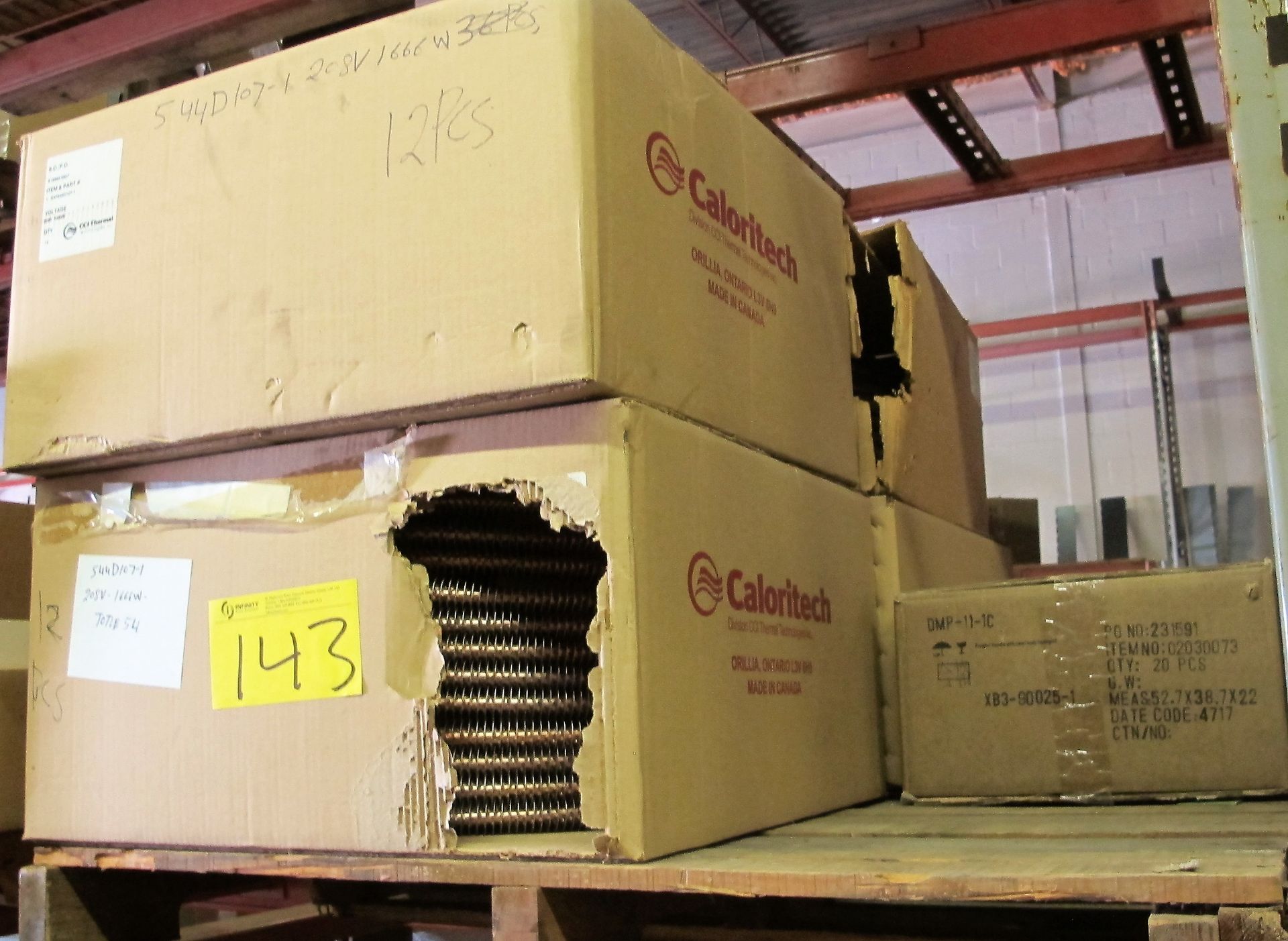 LOT OF (9) PALLETS OF ASST. HEATING ELEMENTS (ON RACKING) - Image 4 of 9