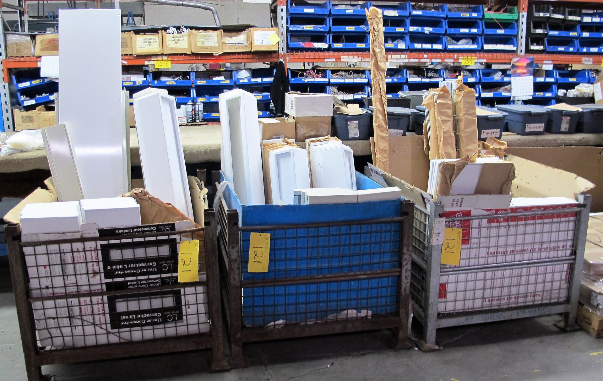 APPROX. 33"W X 40"L X 34"H MESH STEEL STACKABLE BINS W/ SCRAP METAL CONTENTS - Image 2 of 2