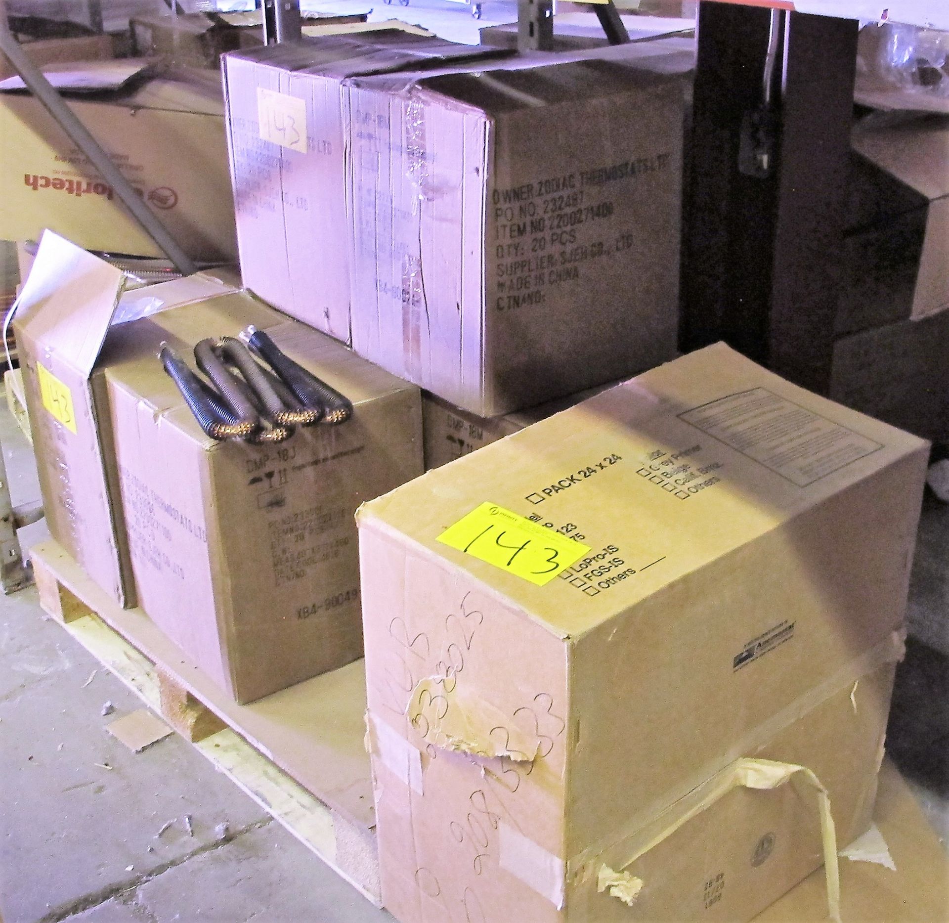 LOT OF (9) PALLETS OF ASST. HEATING ELEMENTS (ON RACKING) - Image 5 of 9