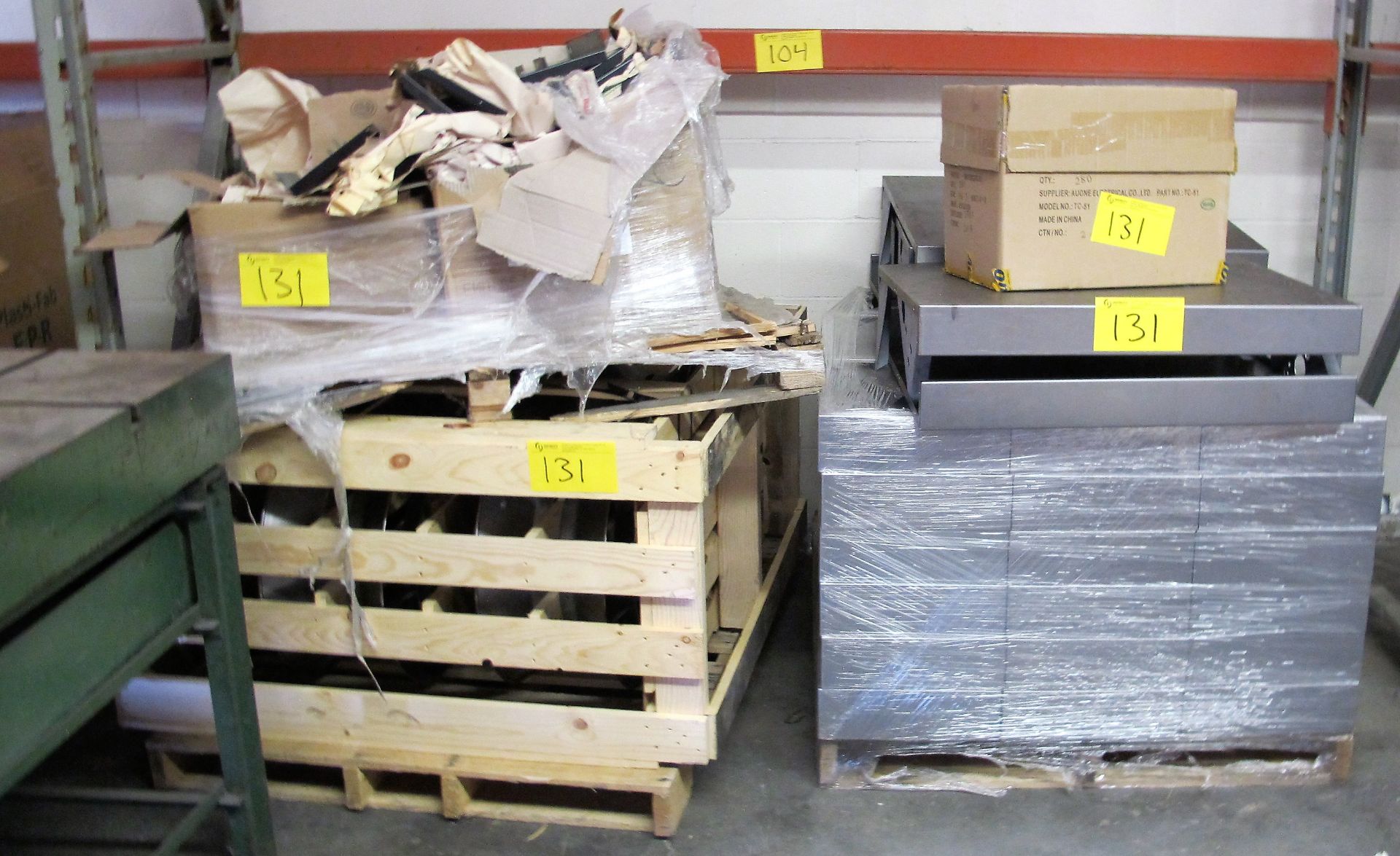 LOT OF (20) PALLETS OF ASST. METAL COMPONENTS, FIXTURES, ETC. - Image 6 of 7