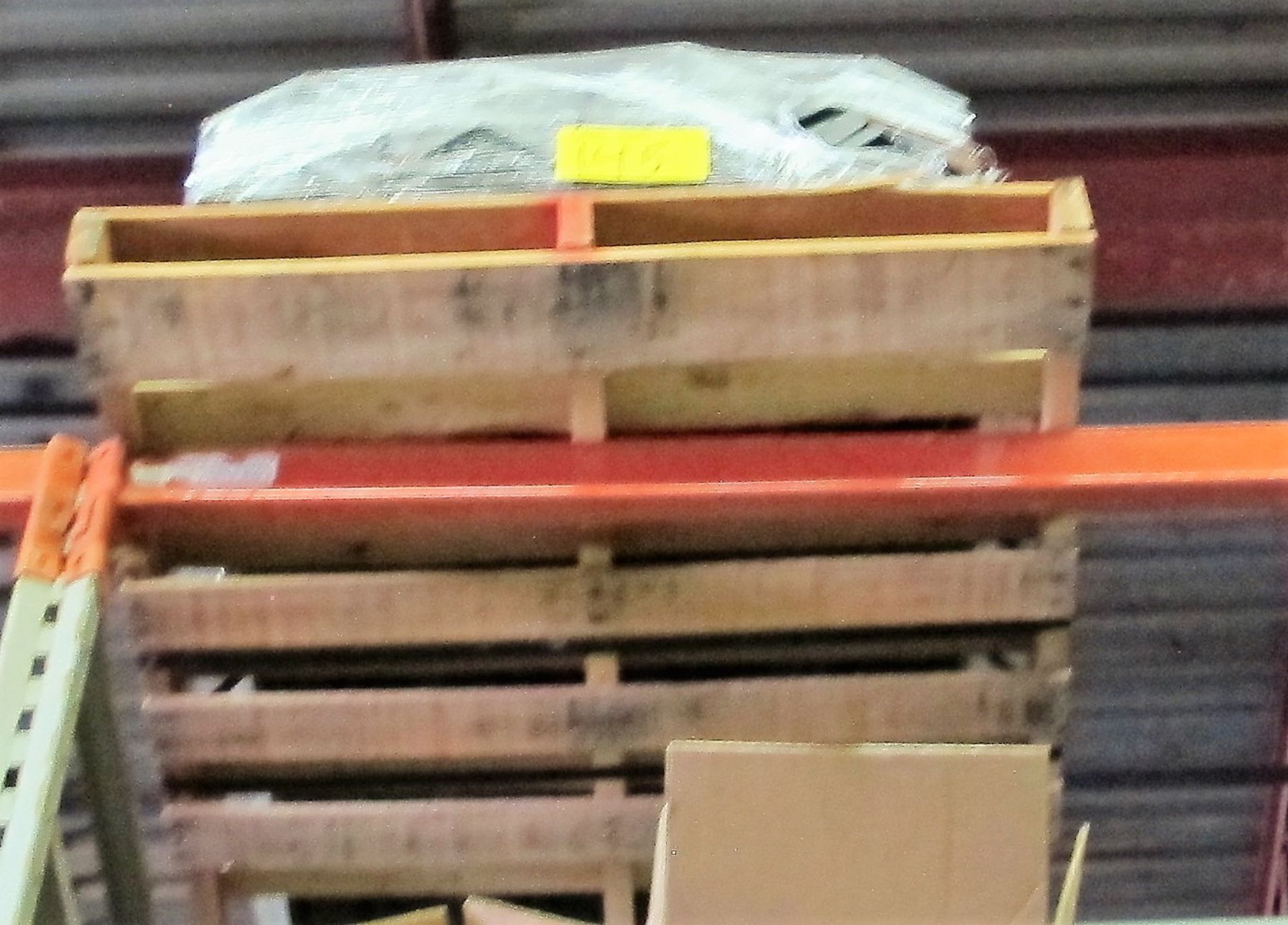 LOT OF (9) PALLETS OF ASST. METAL COMPONENTS, FIXTURES, ETC. (ON RACKING) - Image 4 of 6