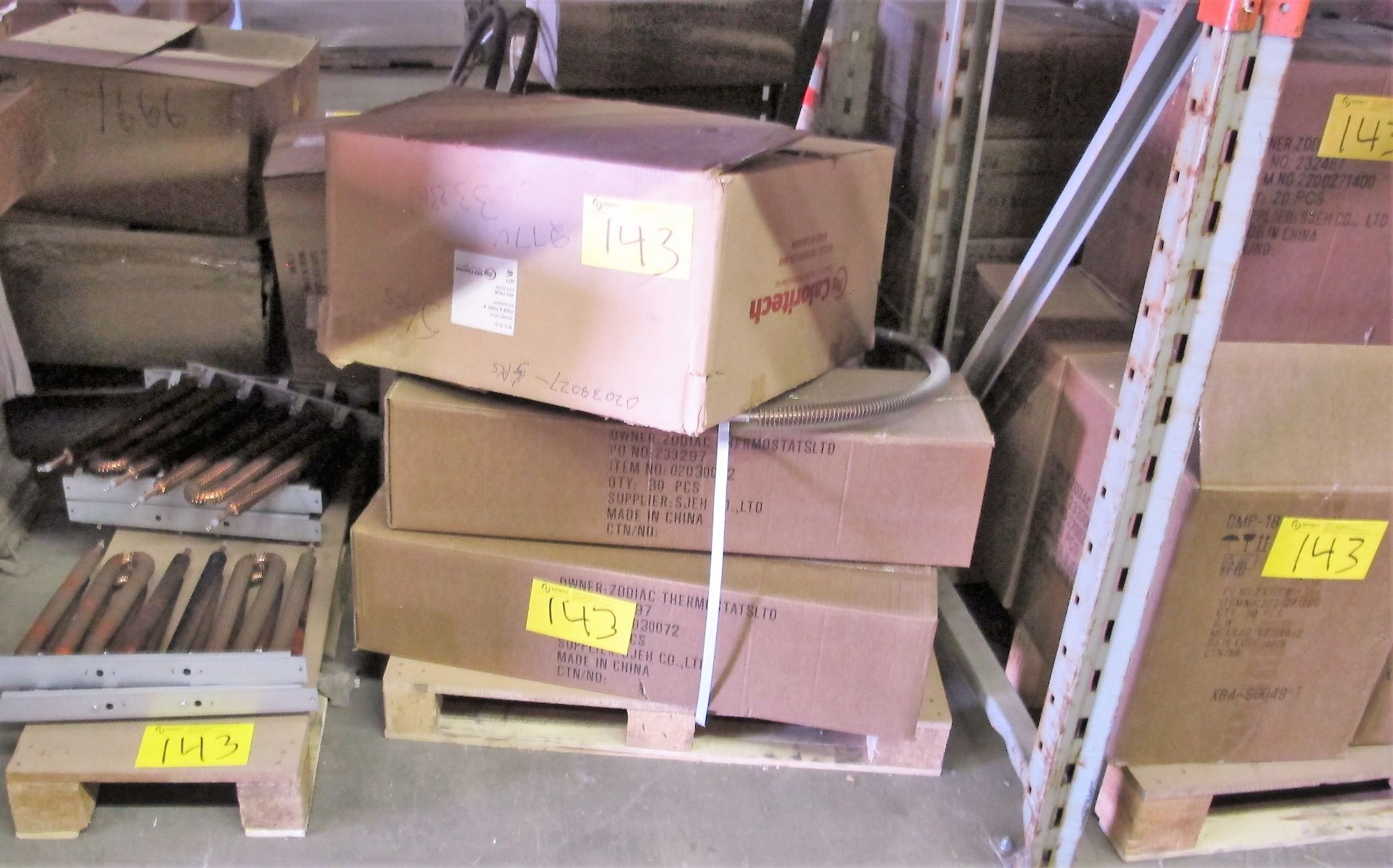 LOT OF (9) PALLETS OF ASST. HEATING ELEMENTS (ON RACKING) - Image 8 of 9