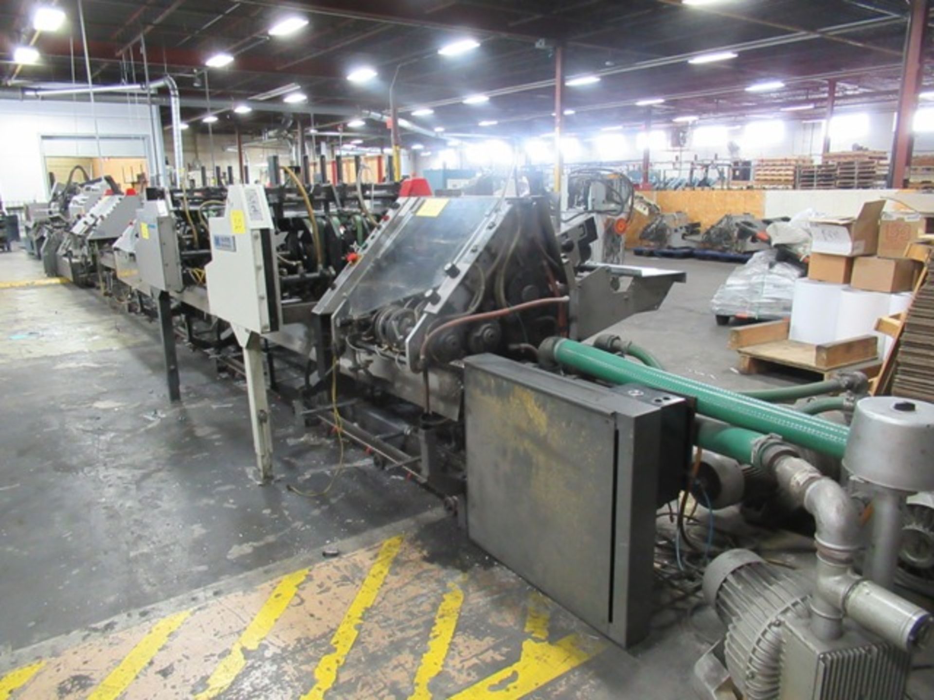 HEIDELBERG PACESETTER 705-12 SADDLESTITCHER, S/N SL-113 W/ 2 COVER FEEDERS, 4 GATHERING POCKETS,