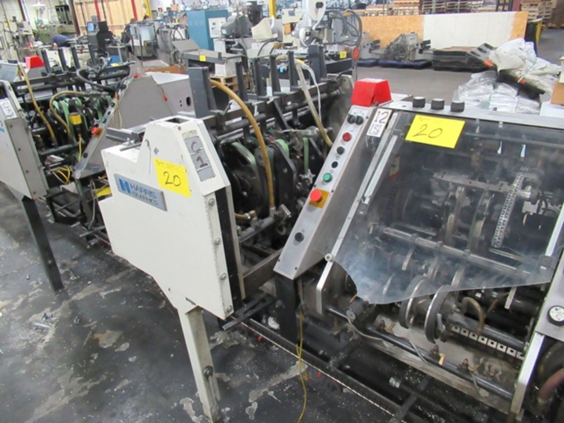 HEIDELBERG PACESETTER 705-12 SADDLESTITCHER, S/N SL-113 W/ 2 COVER FEEDERS, 4 GATHERING POCKETS, - Image 3 of 13