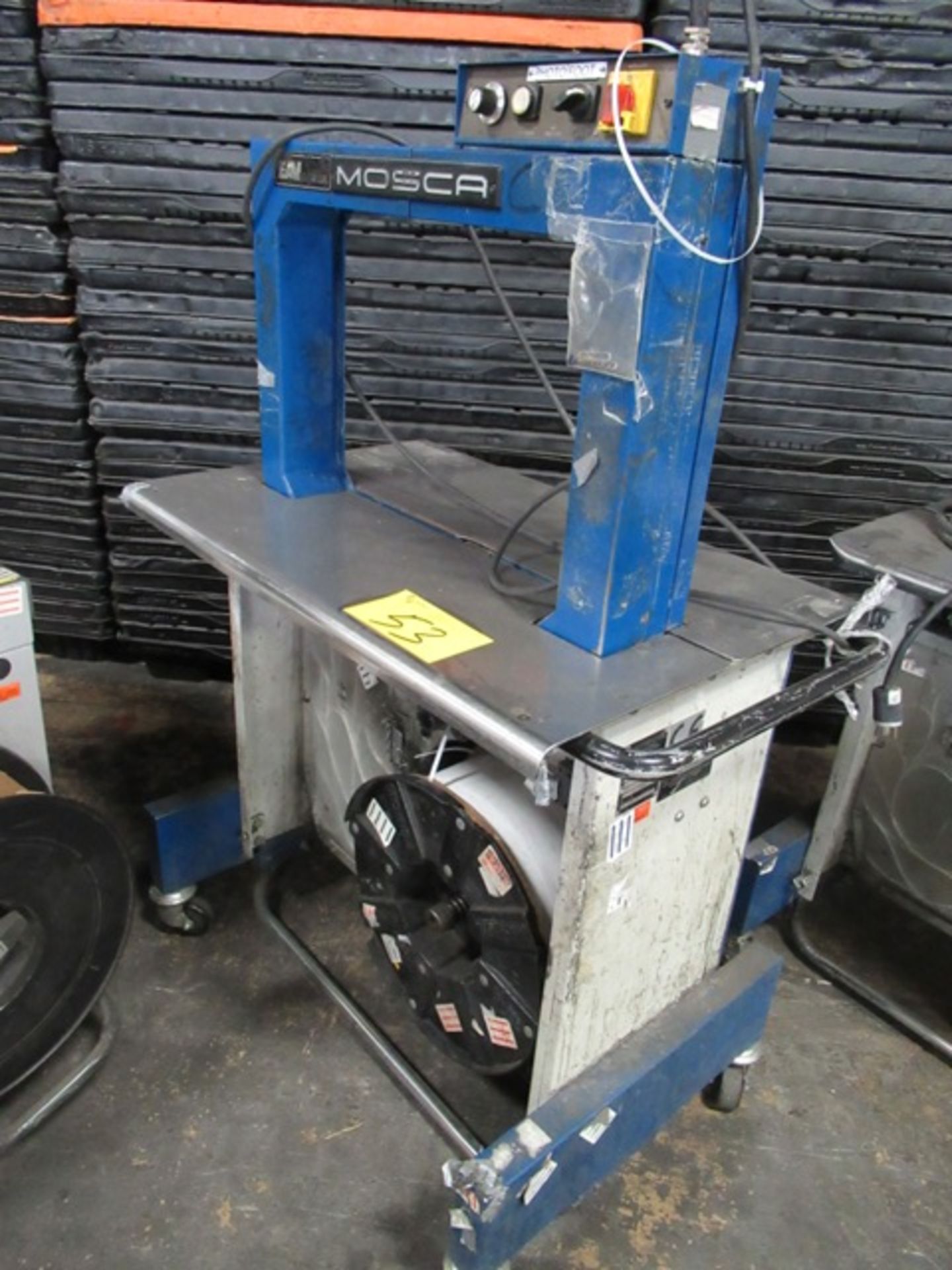 MOSCA RO-M-P2 ELEC. PLASTIC STRAPPING MACHINE, S/N 53215