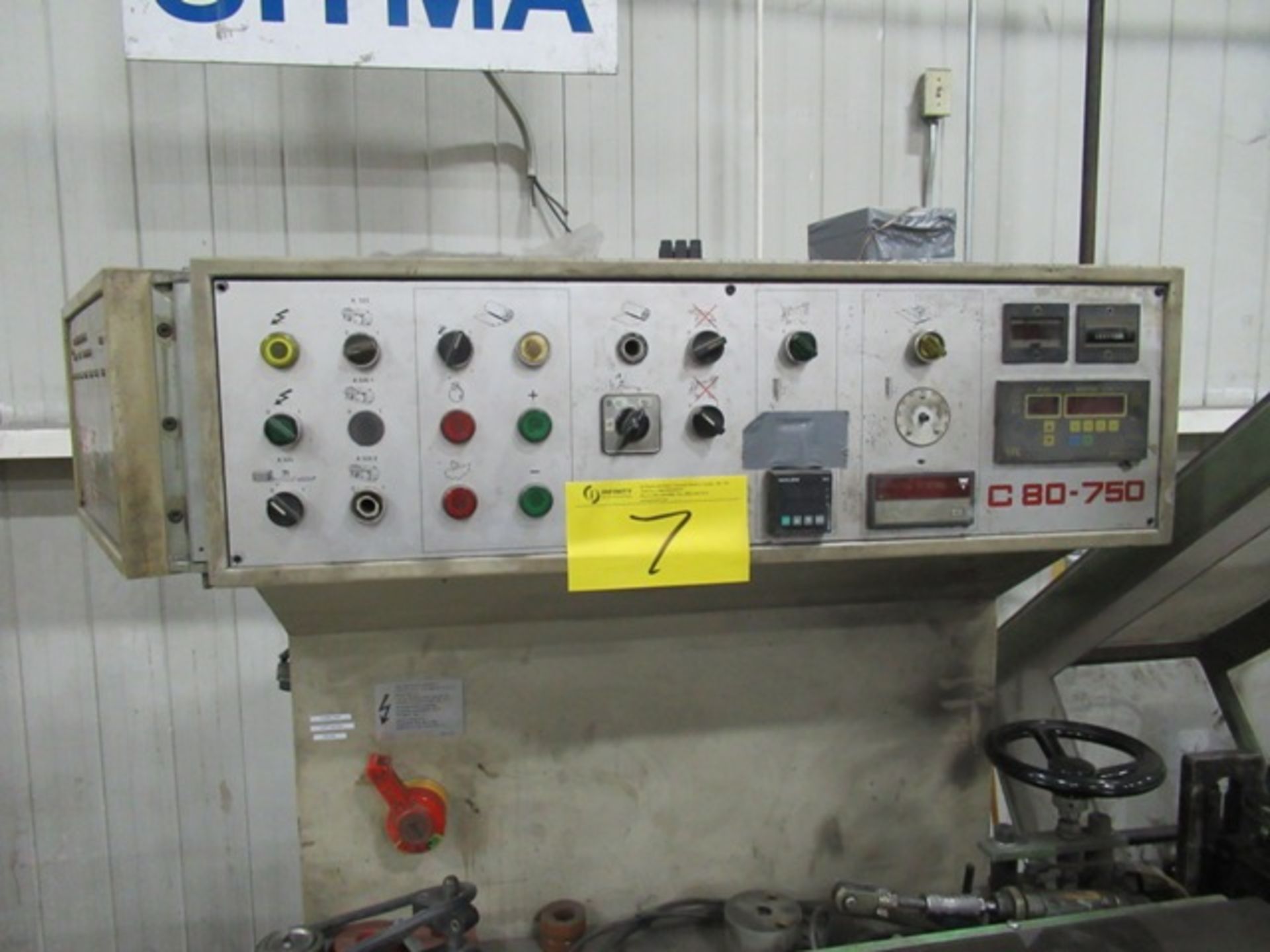 SITMA C80-750 SERIES 33 POLYBAGGING LINE, S/N 850 W/SITMA 835 AF3 CONTINUOUS FEEDER, 565 SHUTTLE - Image 5 of 13