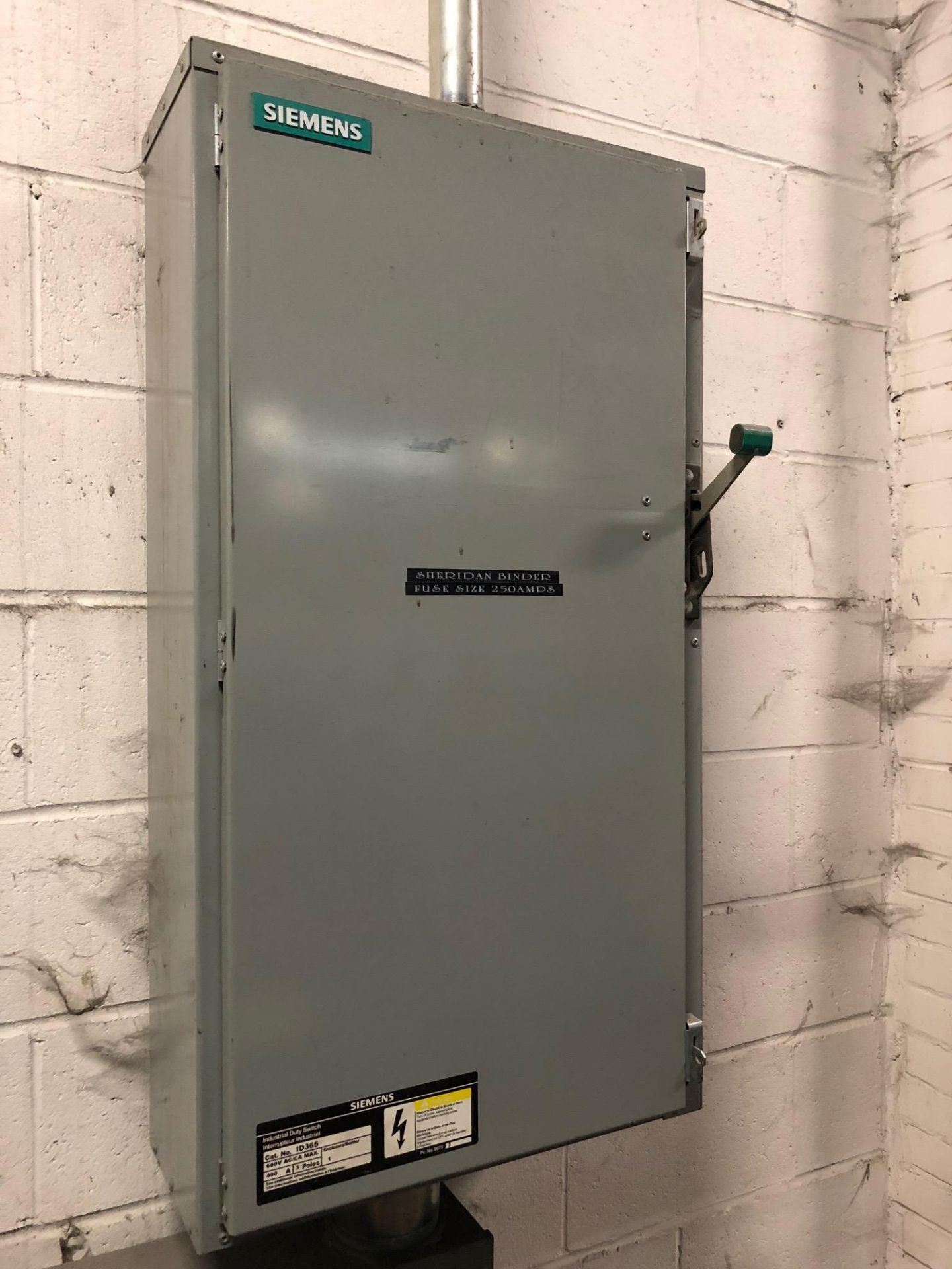 MARCUS 300KVA TRANSFORMER W/ SIEMENS ELECTRICAL PANELS, ETC.