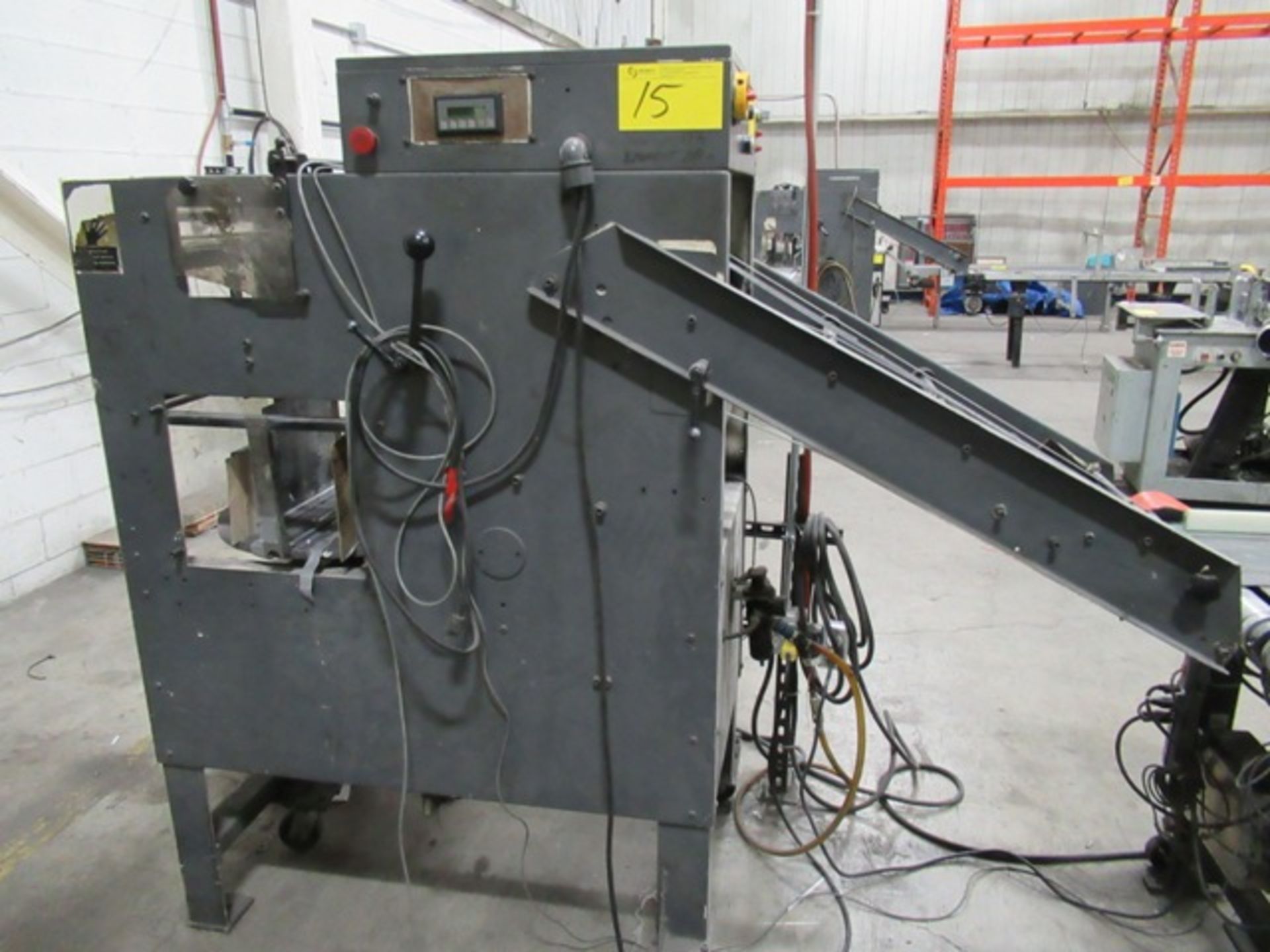 MAIL INSPECTION ASSEMBLY LINE W/RIMA RS-10 STACKER, S/N 816, POWERBELT 12" X 8' POWERED BELT - Image 4 of 4