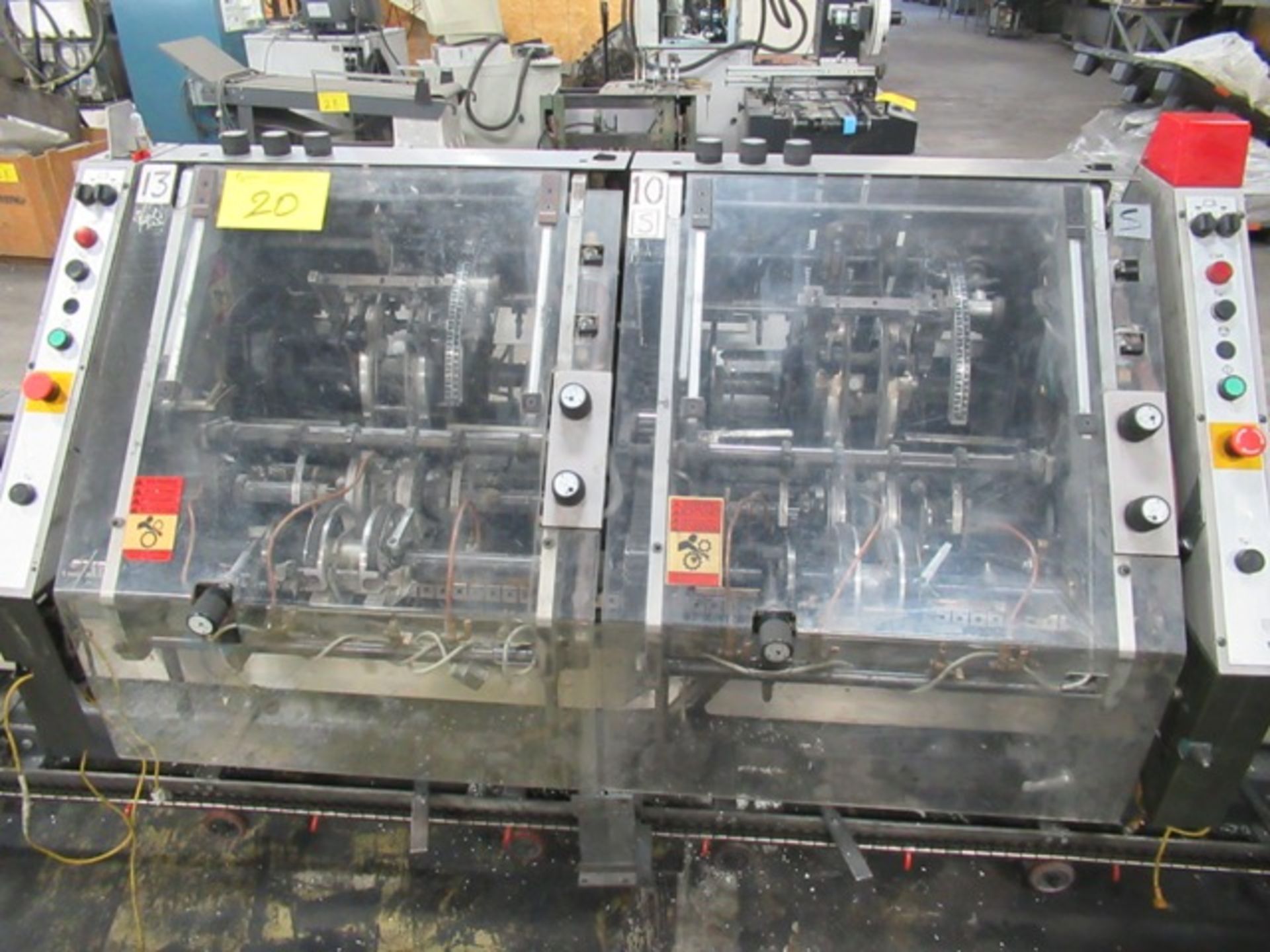 HEIDELBERG PACESETTER 705-12 SADDLESTITCHER, S/N SL-113 W/ 2 COVER FEEDERS, 4 GATHERING POCKETS, - Image 4 of 13