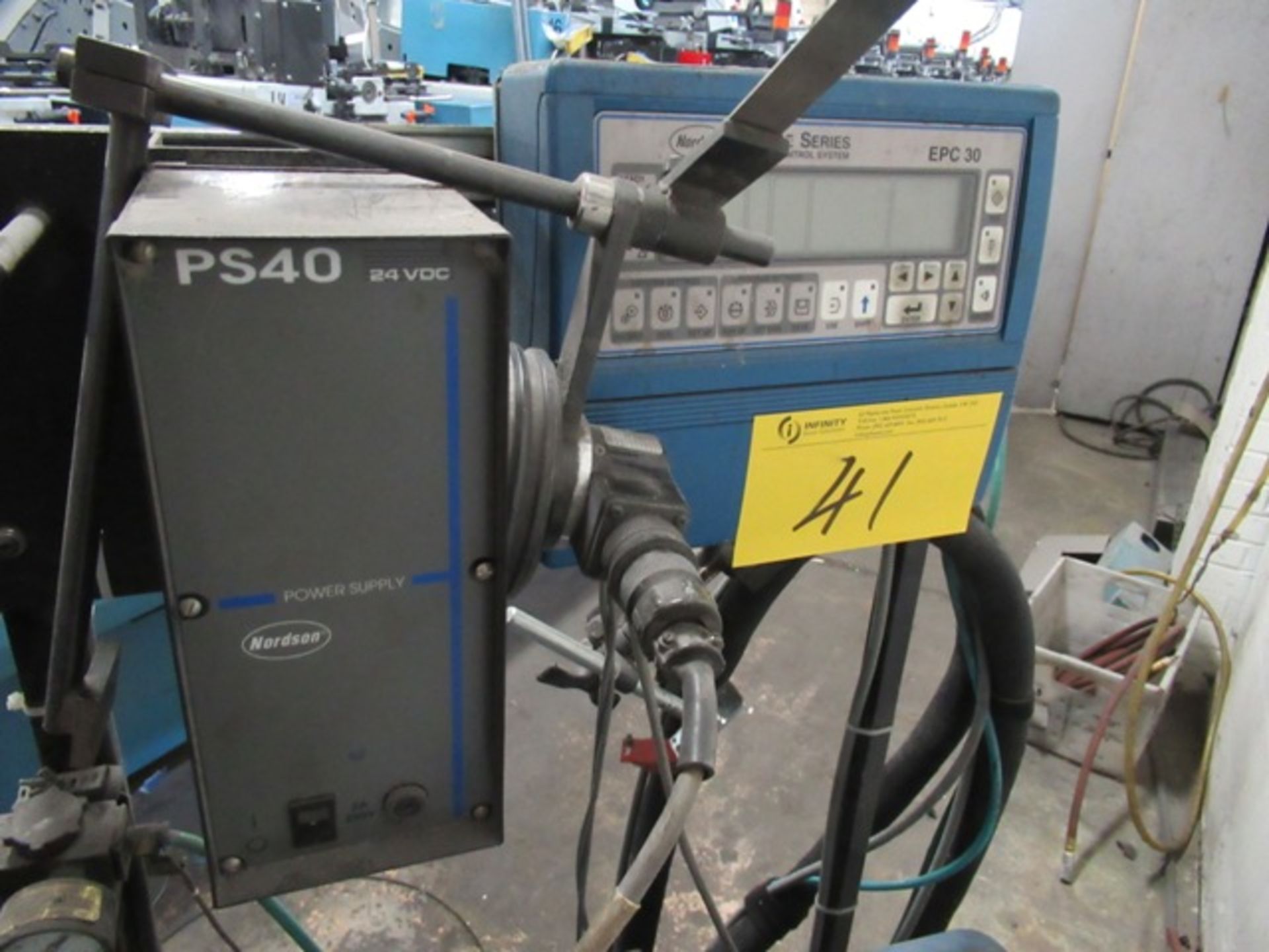 NORDSON PRO BLUE 7 HOT MELT GLUER W/EPC-30 DIGITAL CONTROL, S/N SA08F50302 - Image 3 of 4