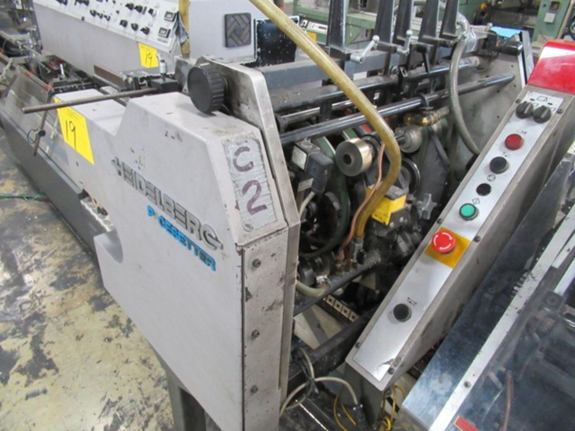 HEIDELBERG PACESETTER 705-6 SADDLESTITCHER, S/N SL-142 W/ GATHERING POCKETS, COVER FEEDER, INK-JET - Image 8 of 13