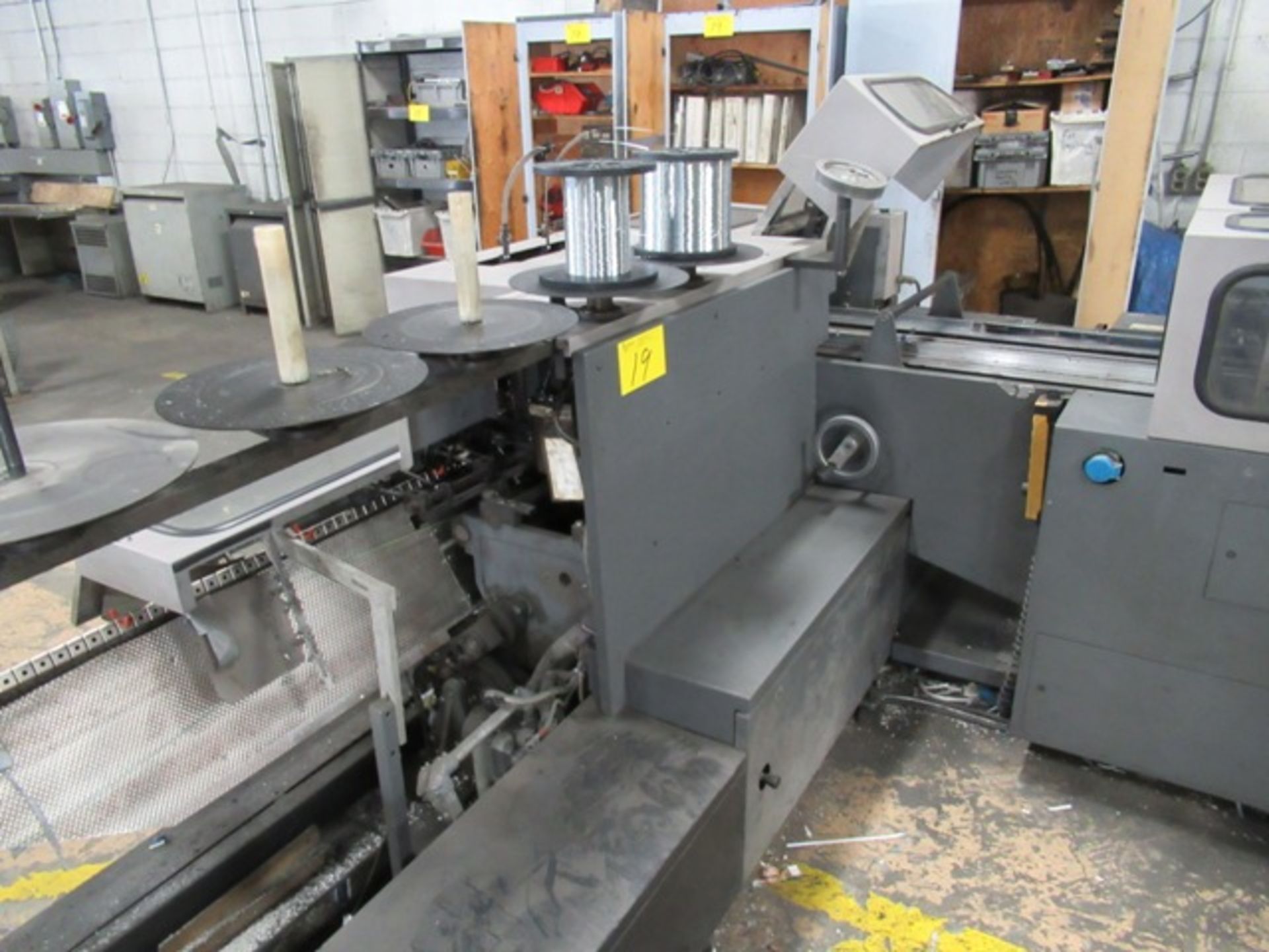 HEIDELBERG PACESETTER 705-6 SADDLESTITCHER, S/N SL-142 W/ GATHERING POCKETS, COVER FEEDER, INK-JET - Image 3 of 13