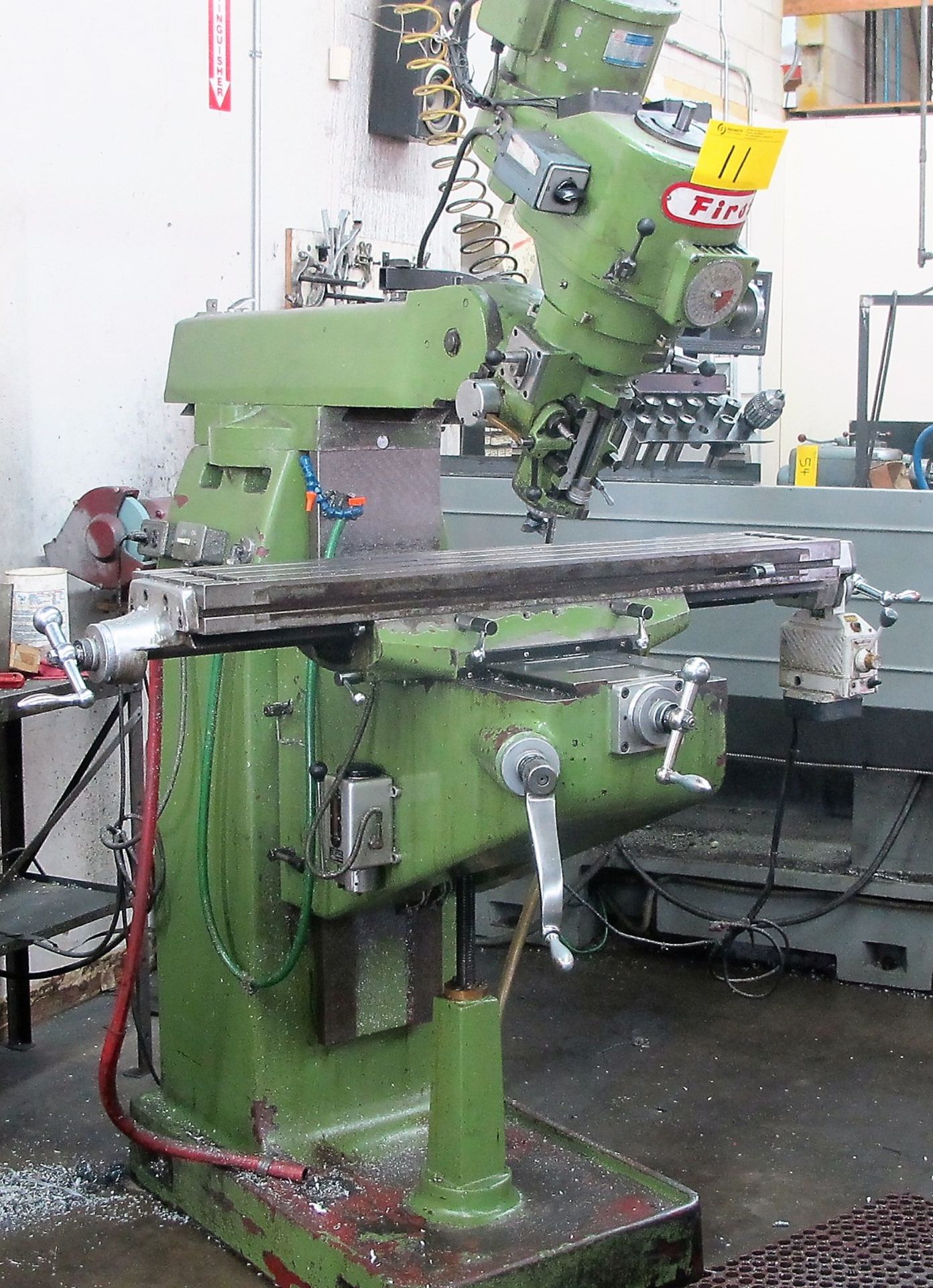 FIRST MILLING MACHINE LC-18VA VERTICAL MILLING MACHINE, ACU-RITE 2 AXIS DRO, 9" X 49" TABLE, ALIGN