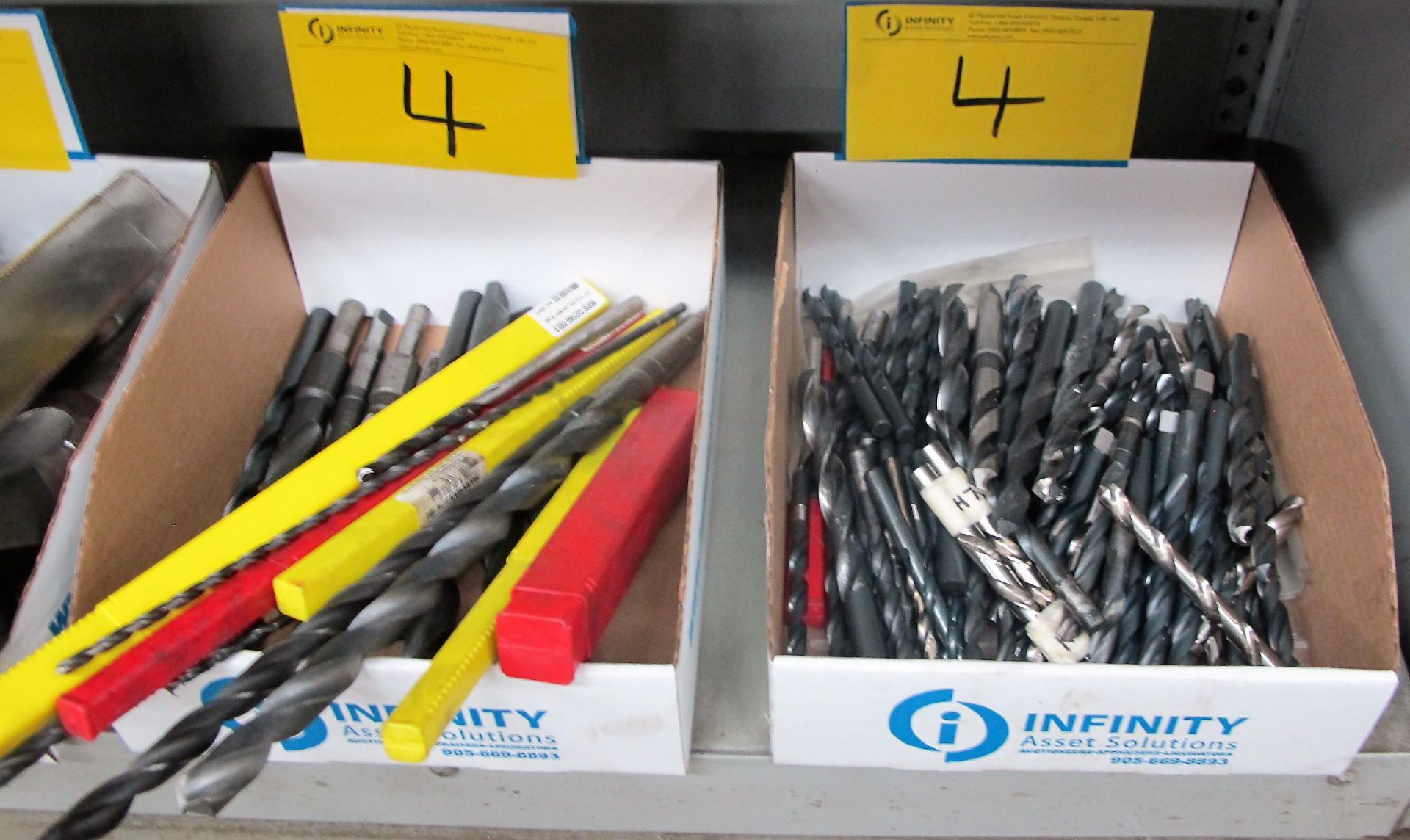 ASSORTED DRILL BITS (2 BOXES)