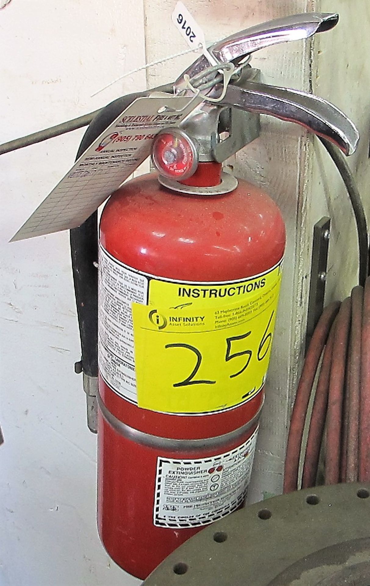 6 FIRE EXTINGUISHERS LOCATED THROUGHOUT THE PLANT