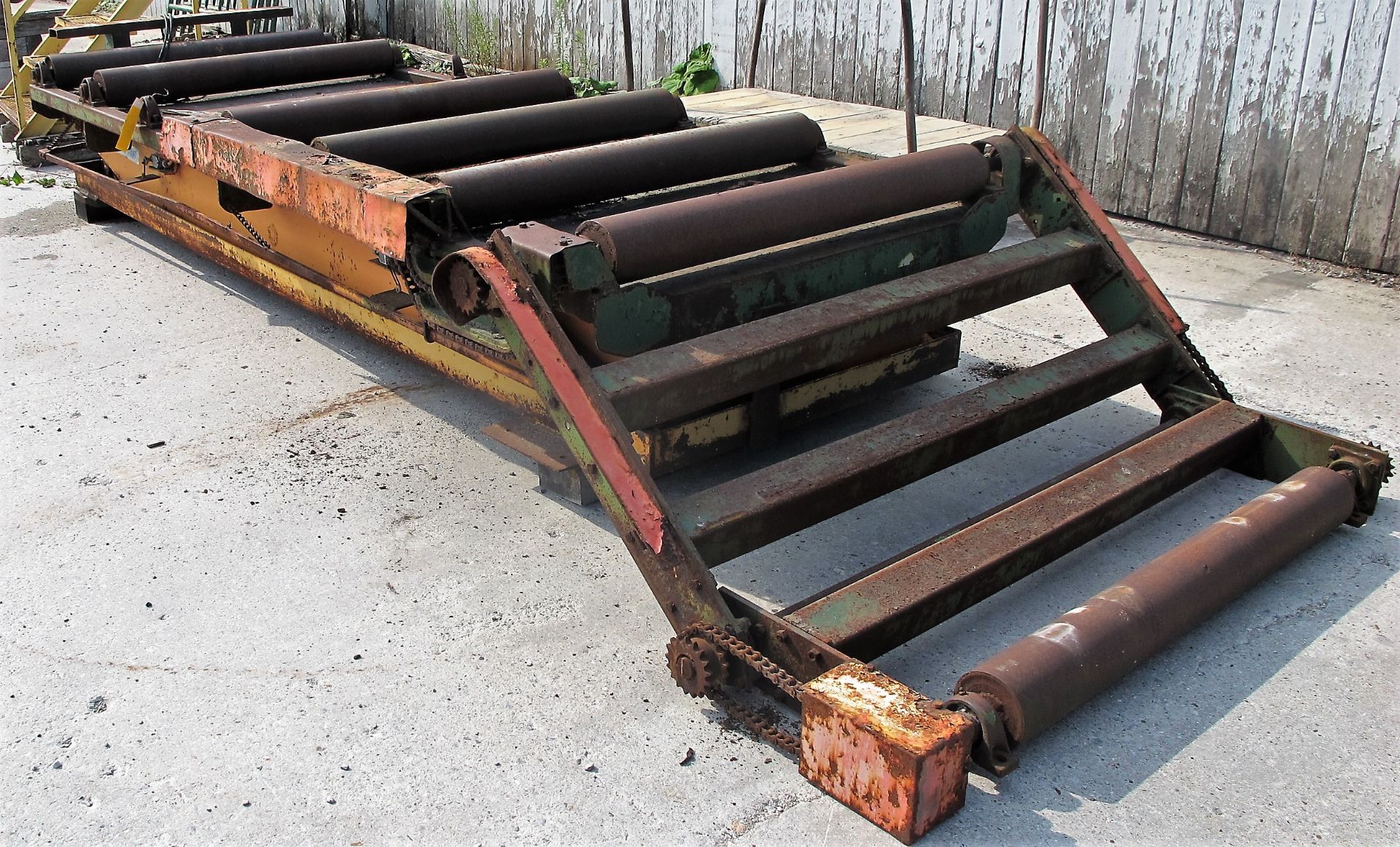 BLUE GIANT SCISSOR LIFT TABLE, 53"D X 150"W W/ROLLERS AND EXTENSION - Image 2 of 2