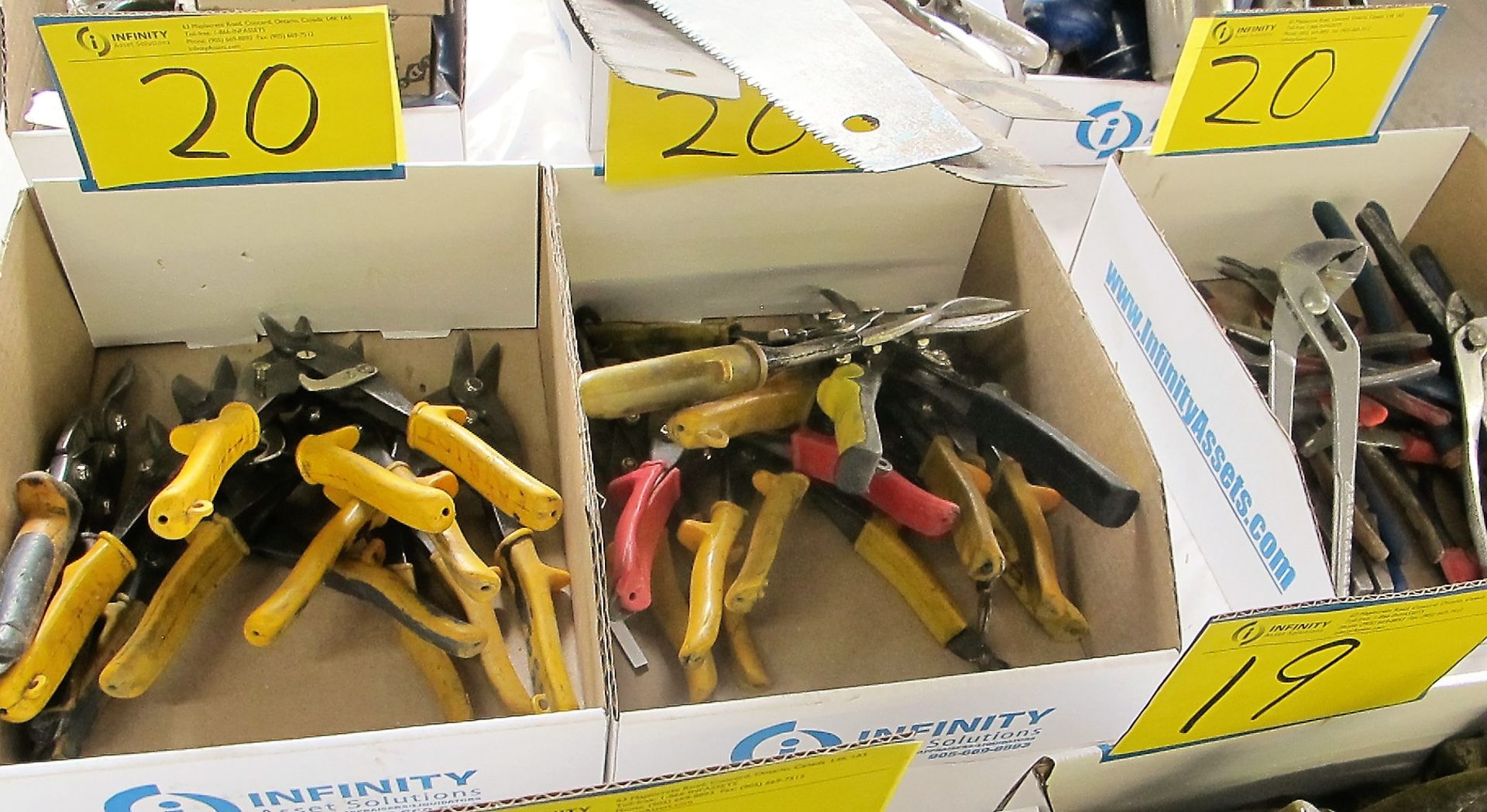 3 BOXES OF HAND CUTTER, PLYERS