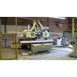 2000 ANDERSON NC-3116TC CNC ROUTER, S/N 01-89113, 63" X 122" TABLE, (2) HEAD EACH W/ 16 ATC, TOOLING