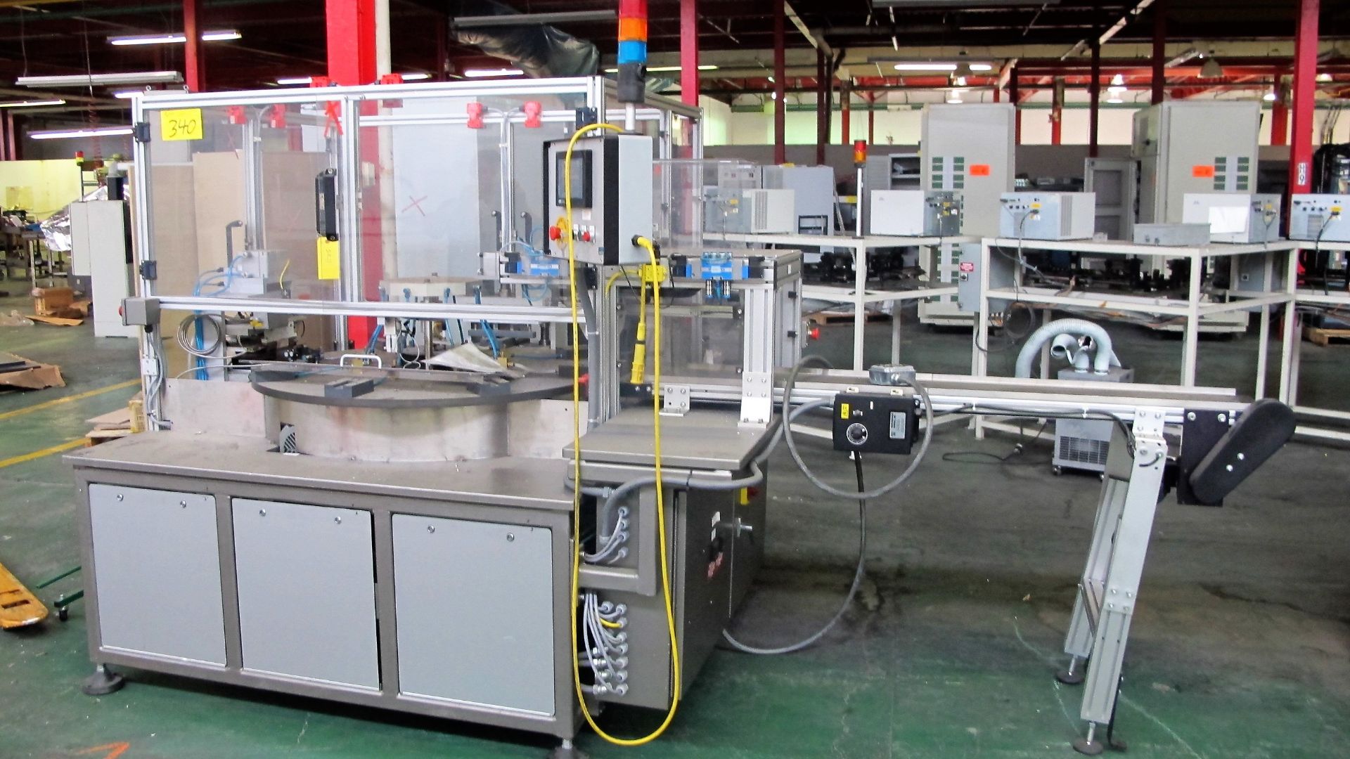 SEALING STATION W/CTC DIGITAL CONTROL PANEL, VACUUM SCRAP REMOVAL, 5' PREFORMANCE BELT CONVEYOR