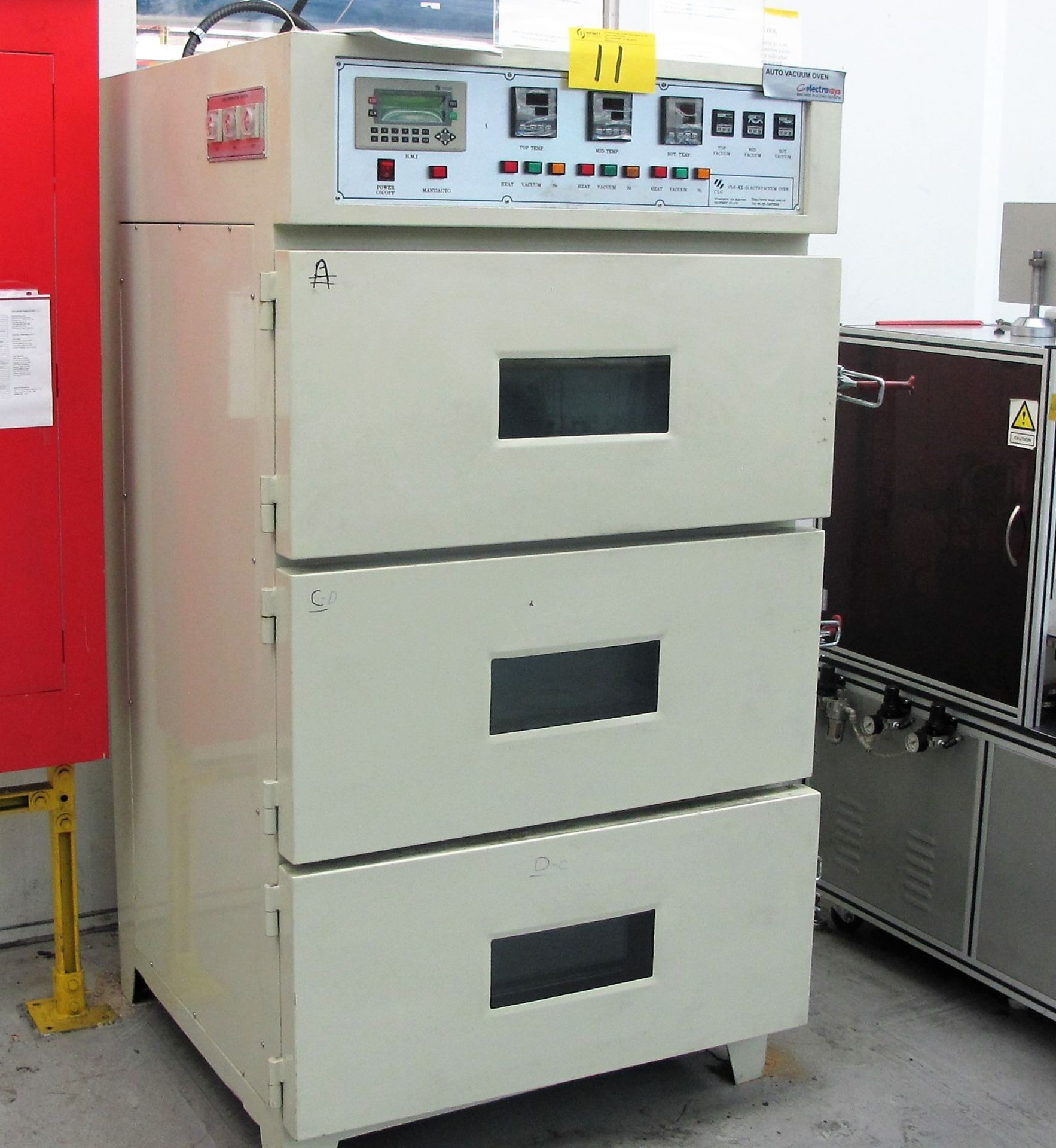 CLG-KX-31 AUTO VACUUM OVEN (3 CHAMBERS) TD220 DIGITAL CONTROL