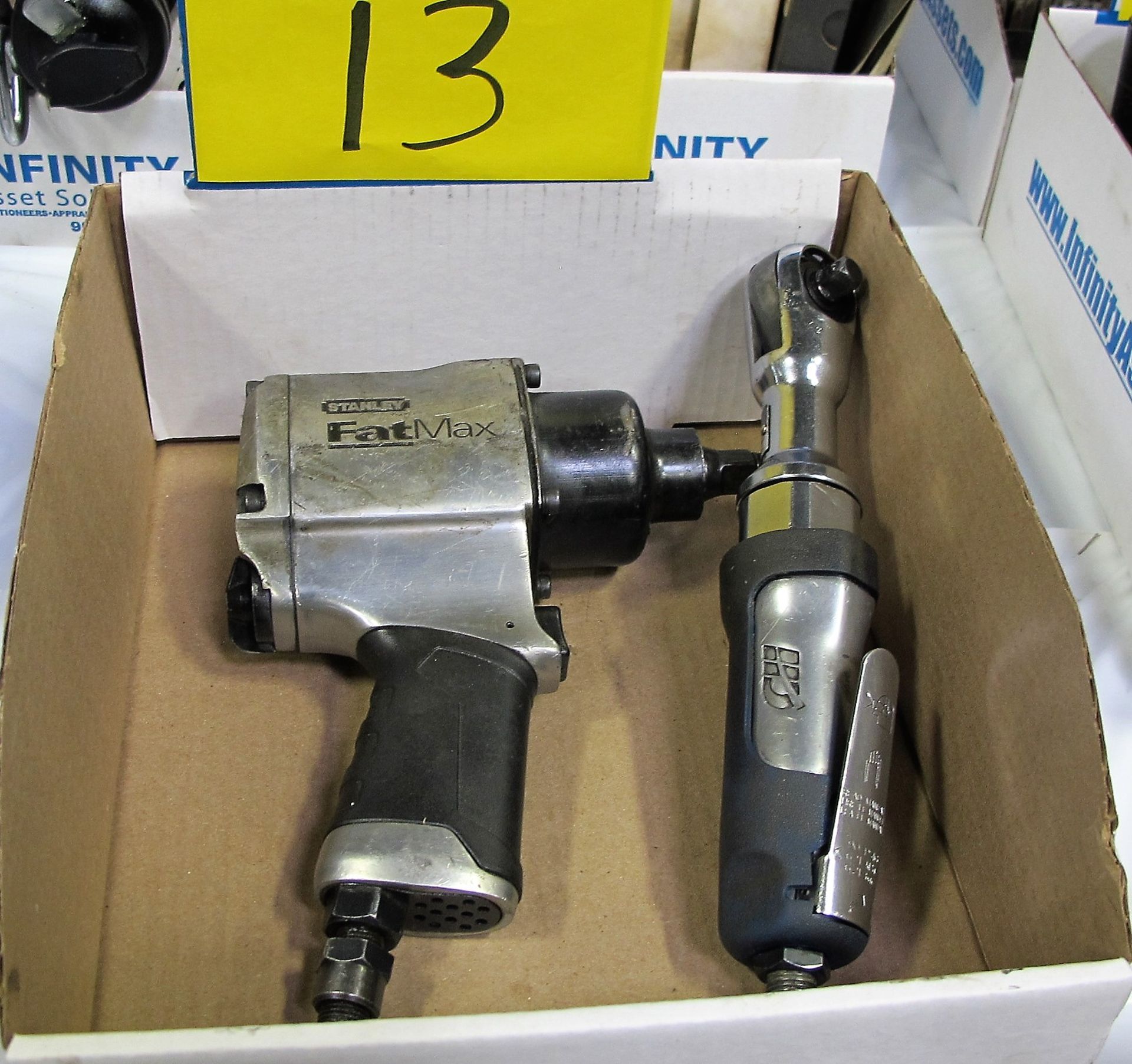 STANLEY FATMAX 1/2" IMPACT WRENCH AND CAMPBELL HOUSFIELD 3/8" AIR RATCHET