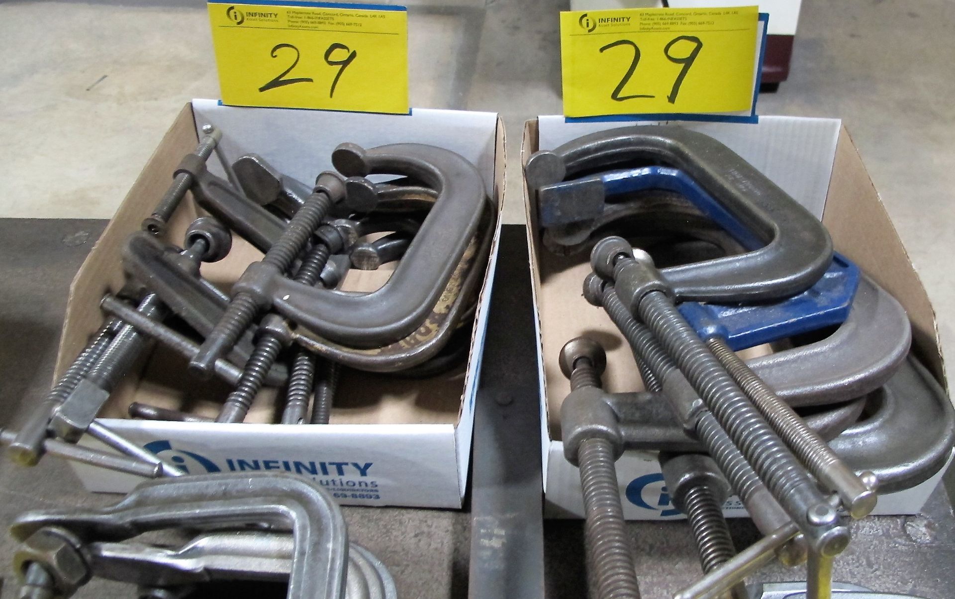 LOT OF (2) BOXES OF C CLAMPS