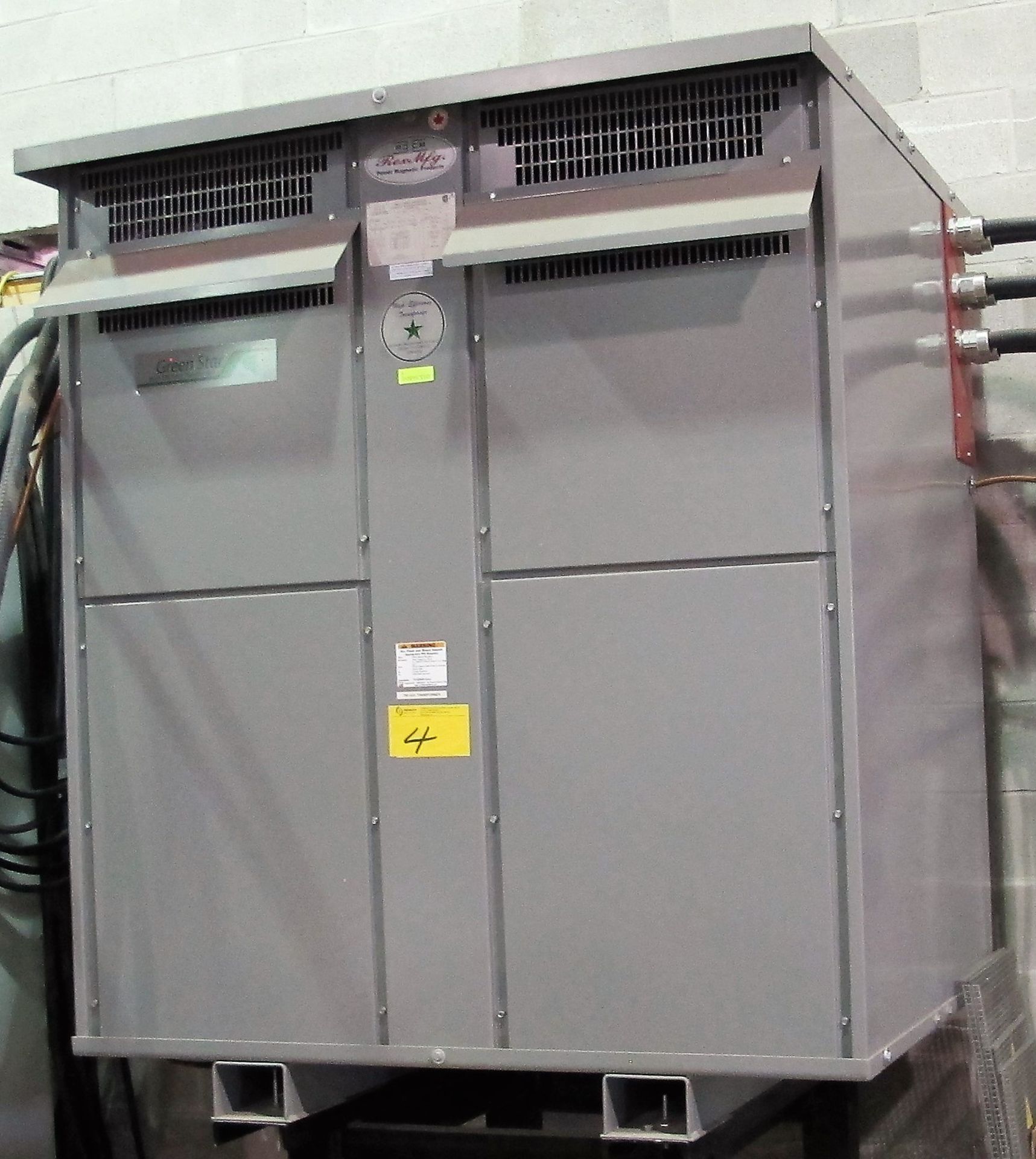 REX POWER MAGNETICS 750KVA TRANSFORMER, 600D PRIMARY, 460Y/266 SECONDARY