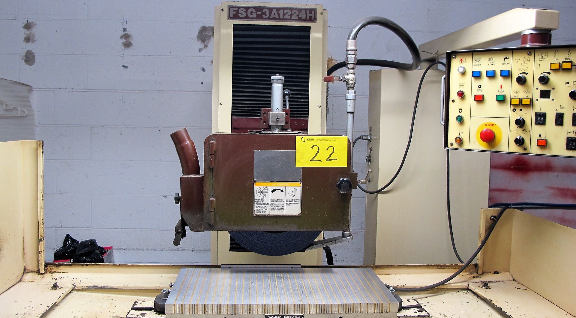 CHEVALIER FSG-3A1224H AUTOMATIC HYDRAULIC SURFACE GRINDER, S/N P3863002 W/WALKER-HAGOU 23 1/2" X 12" - Image 3 of 5