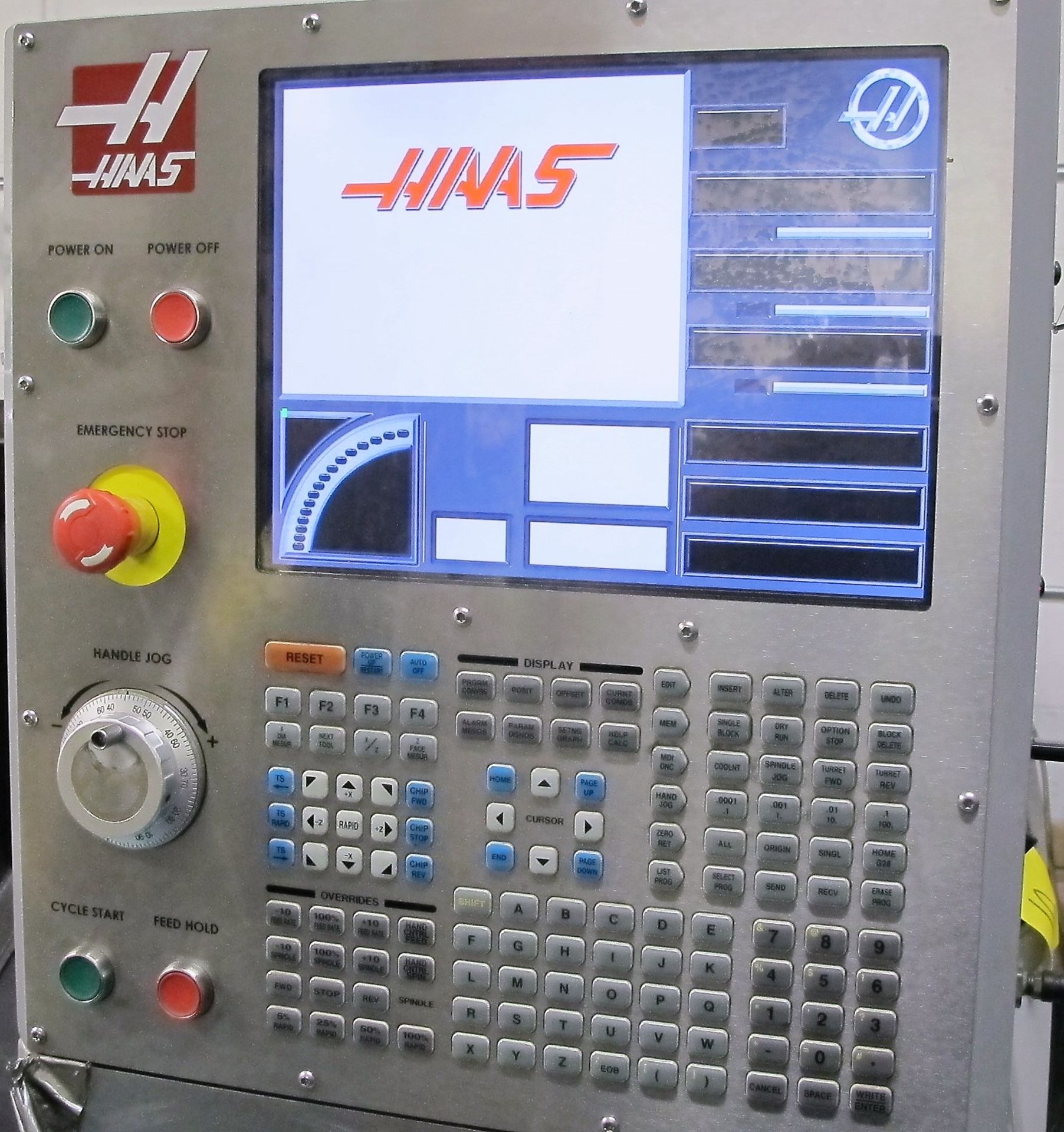 2008 HAAS SL-10 CNC LATHE, HAAS CNC CONTROL, 6.5" 3 JAW CHUCK, PROGRAMMABLE TAILSTOCK, TOOL - Image 4 of 9