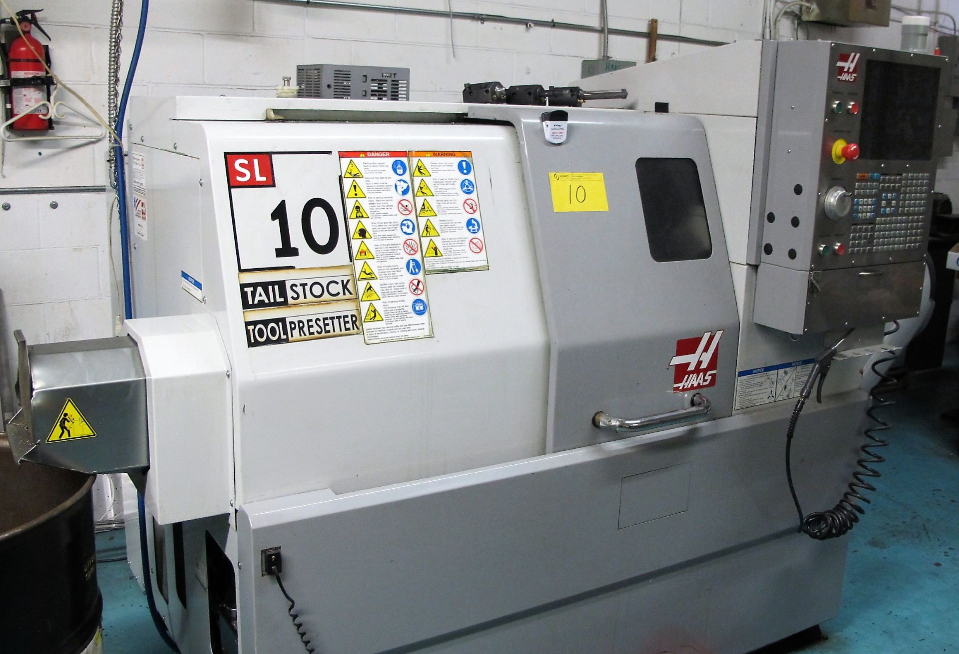 2008 HAAS SL-10 CNC LATHE, HAAS CNC CONTROL, 6.5" 3 JAW CHUCK, PROGRAMMABLE TAILSTOCK, TOOL - Image 9 of 9