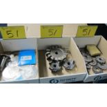 LOT OF (3) BOXES OF CUTTING WHEELS AND CARBIDE INSERT CUTTING HEADS