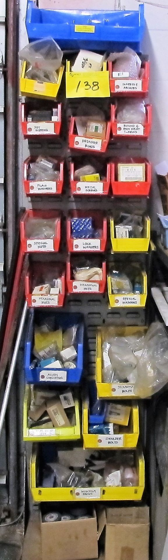 BLUE BIN STORAGE RACK W/HARDWARE