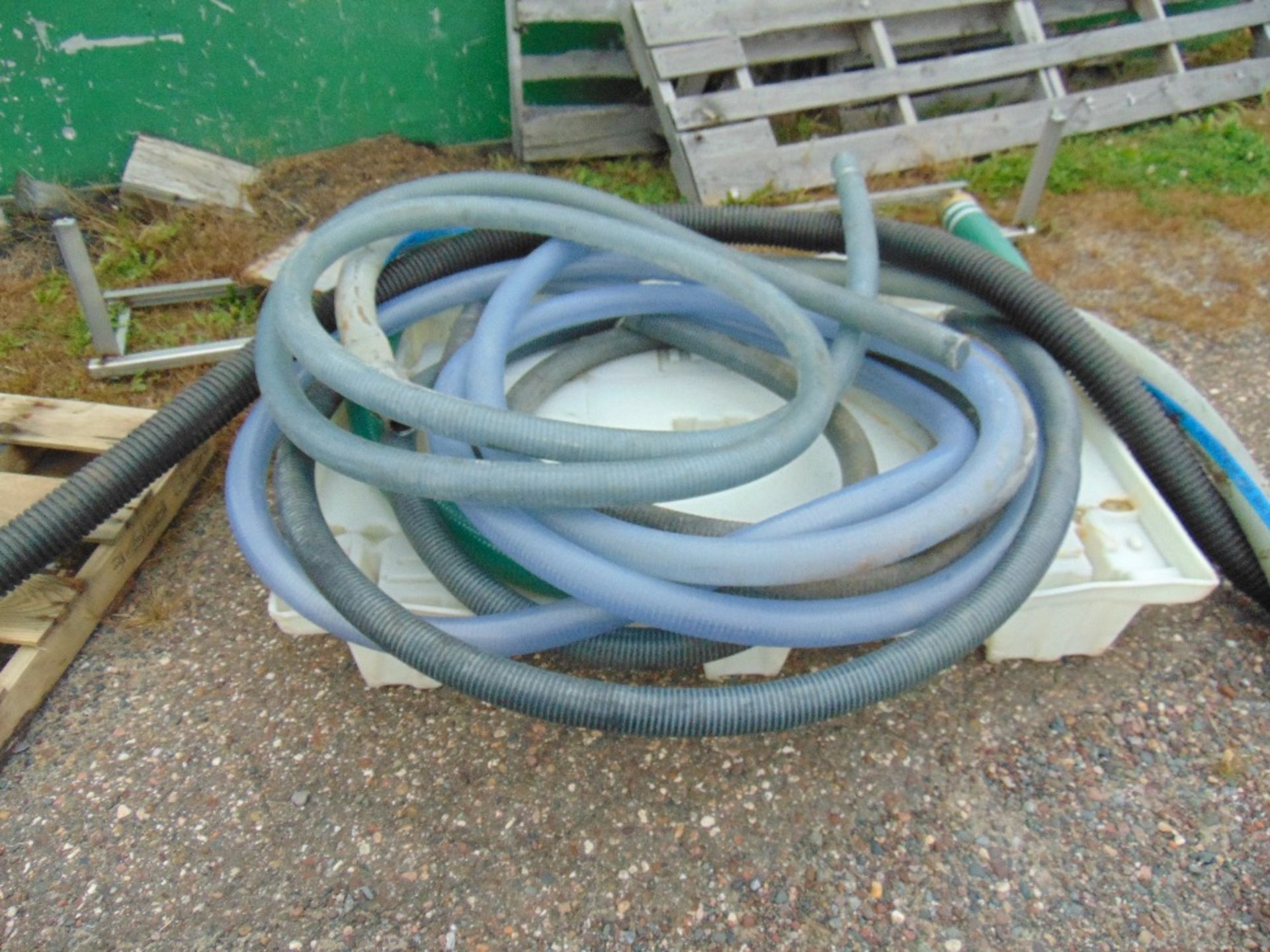 Lot of Assorted Tygon Hoses on Pallet 1 1/2" and 2" sizes (Outside)