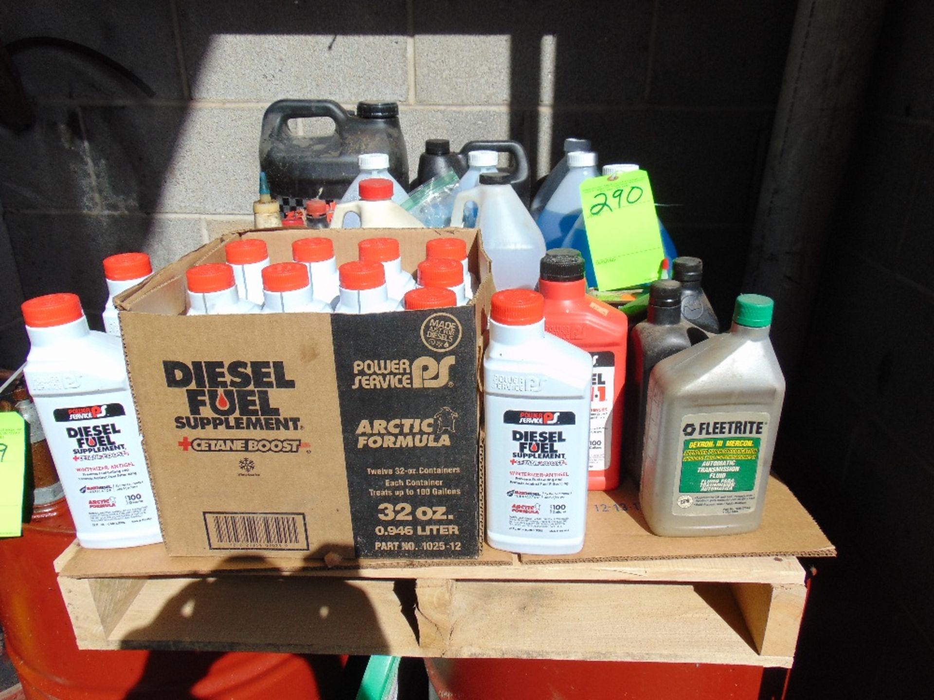 Lot of Assorted Truck Supplies; with 12 Bottles of Fuel Supplement, Washer Solvent, etc.