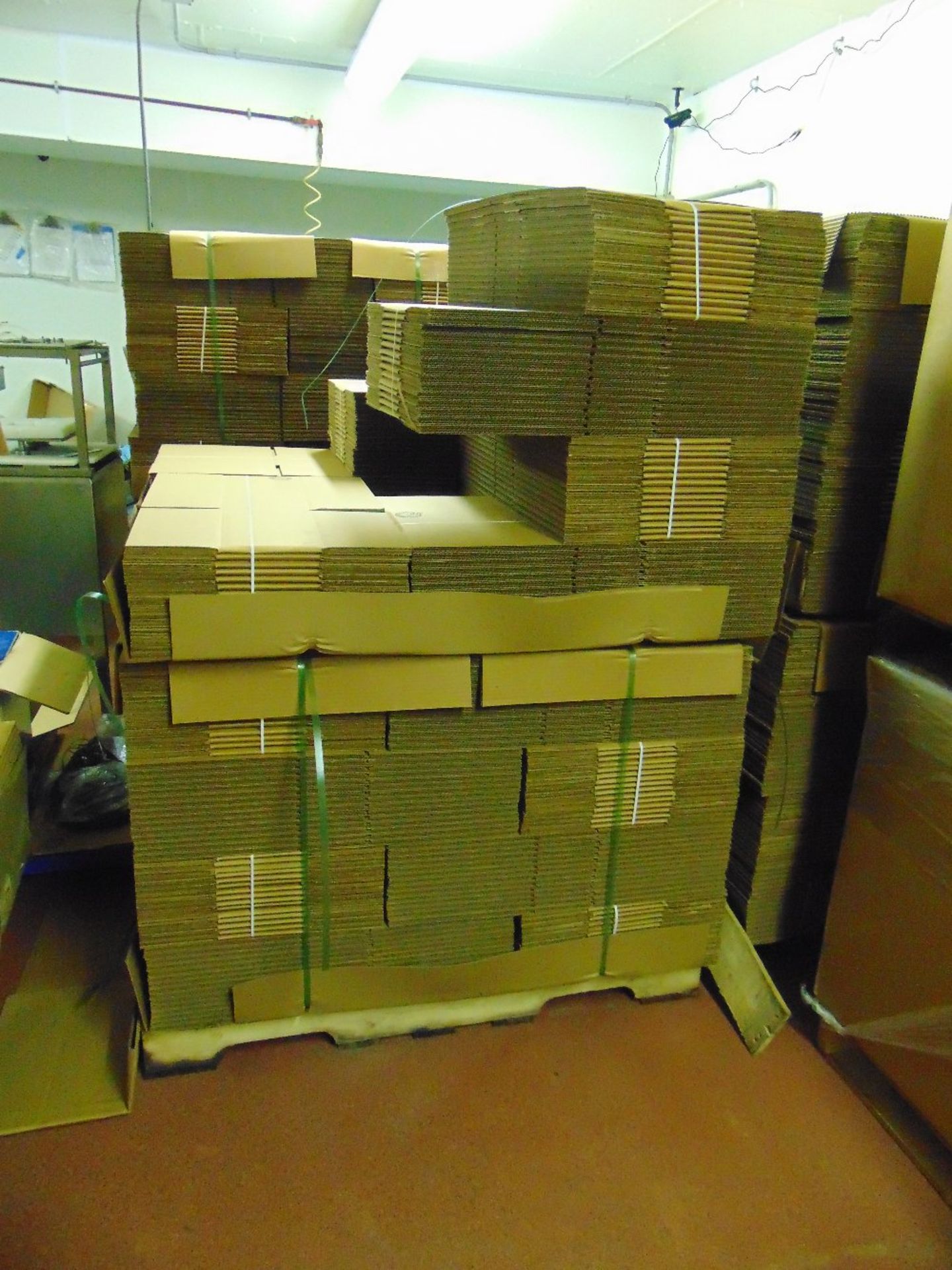 Lot of unused Card Board Boxes Estimated at 40 Pallets (Some in Thorp)