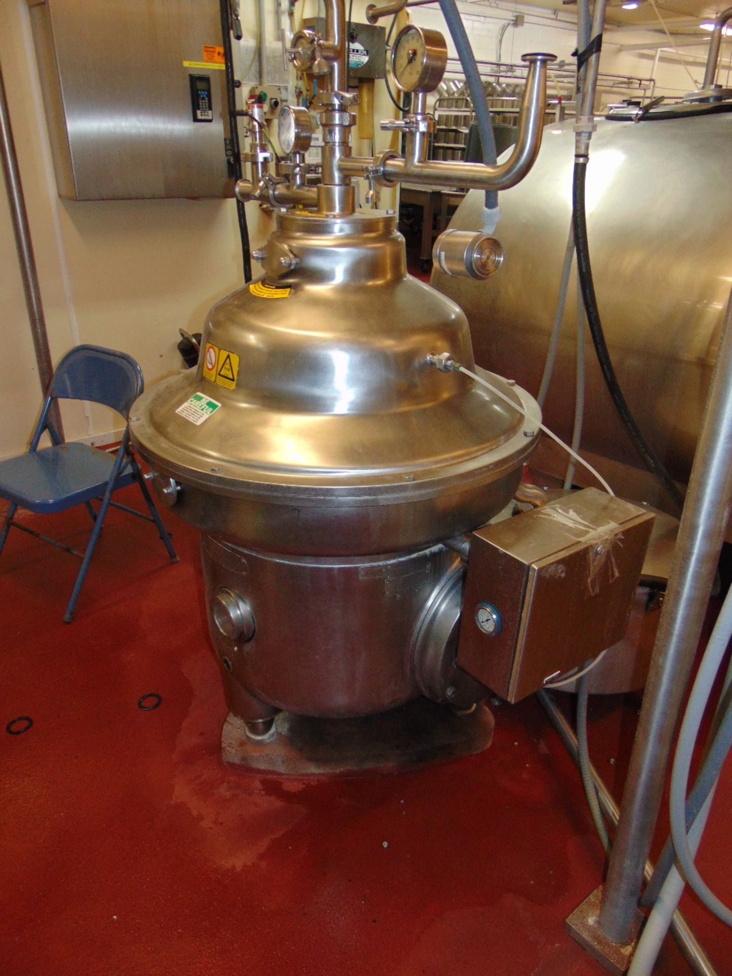 Westfalia Model MSA-60 All S/S CIP Type Milk Separator with Water Harness, Desludging Tank and