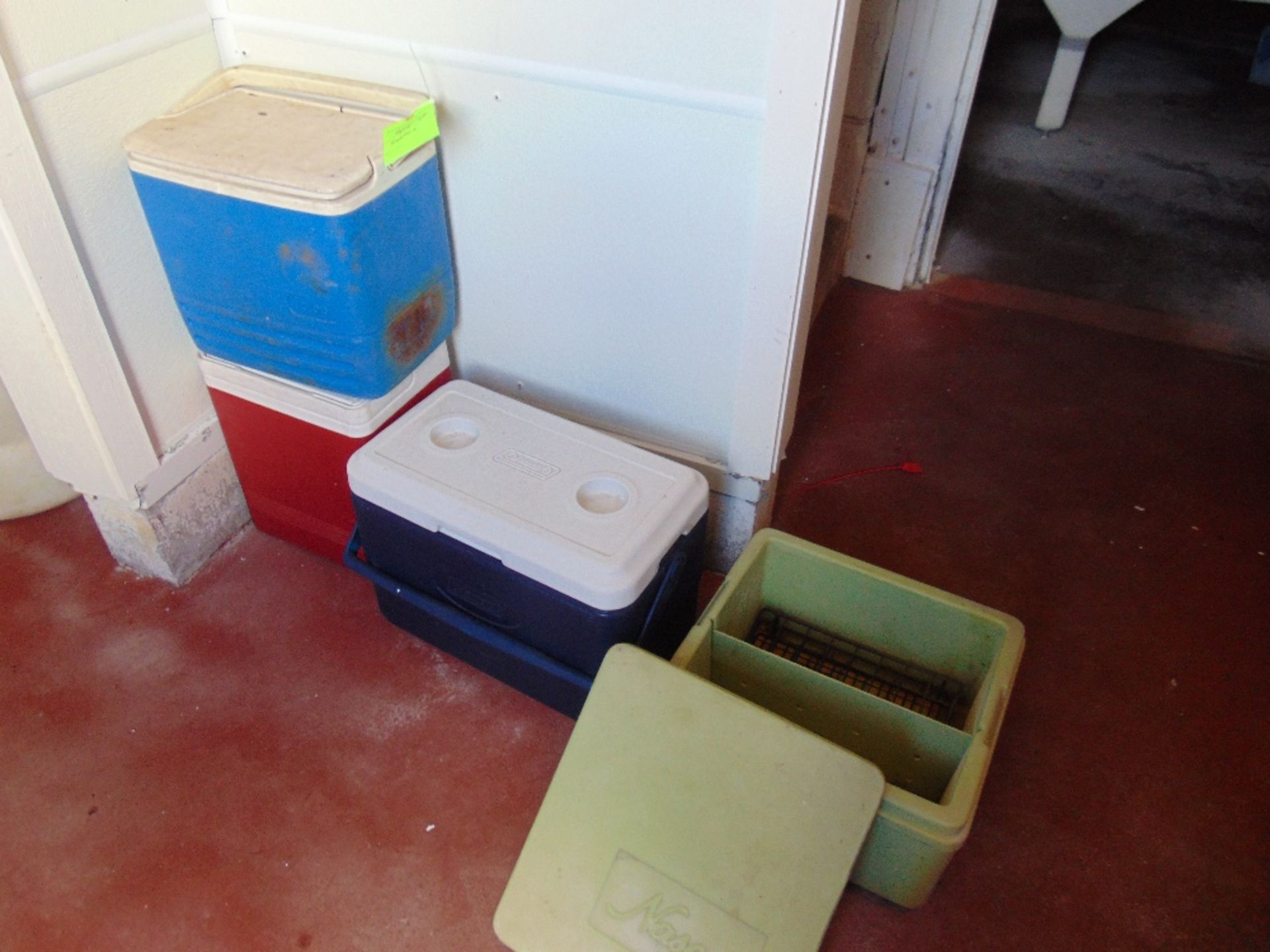 Lot of 3 Coolers and 1 Sample Box